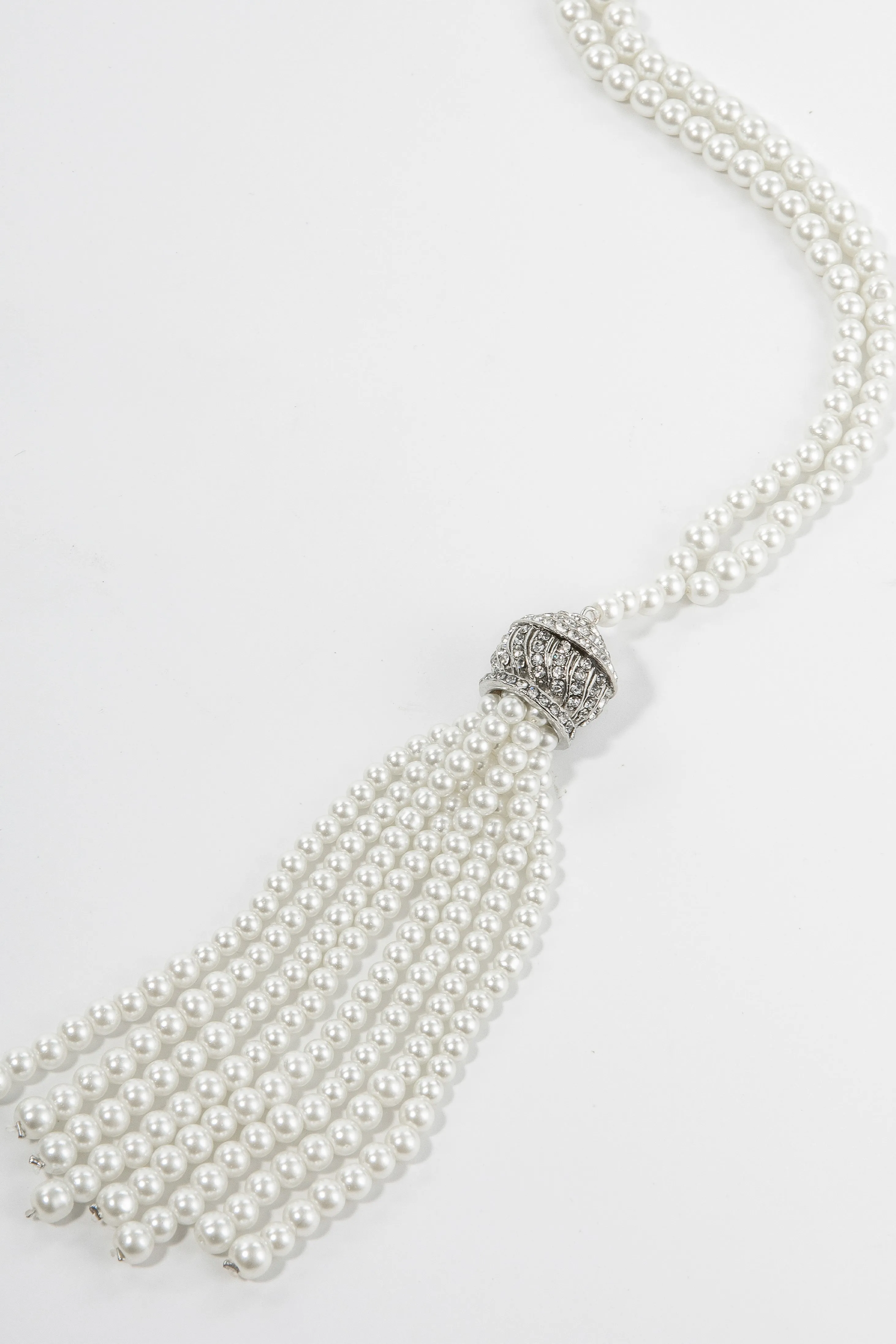 Exquisite Crystal Pearl Tassel Necklace sold by BABEYOND product image thumbnail 2