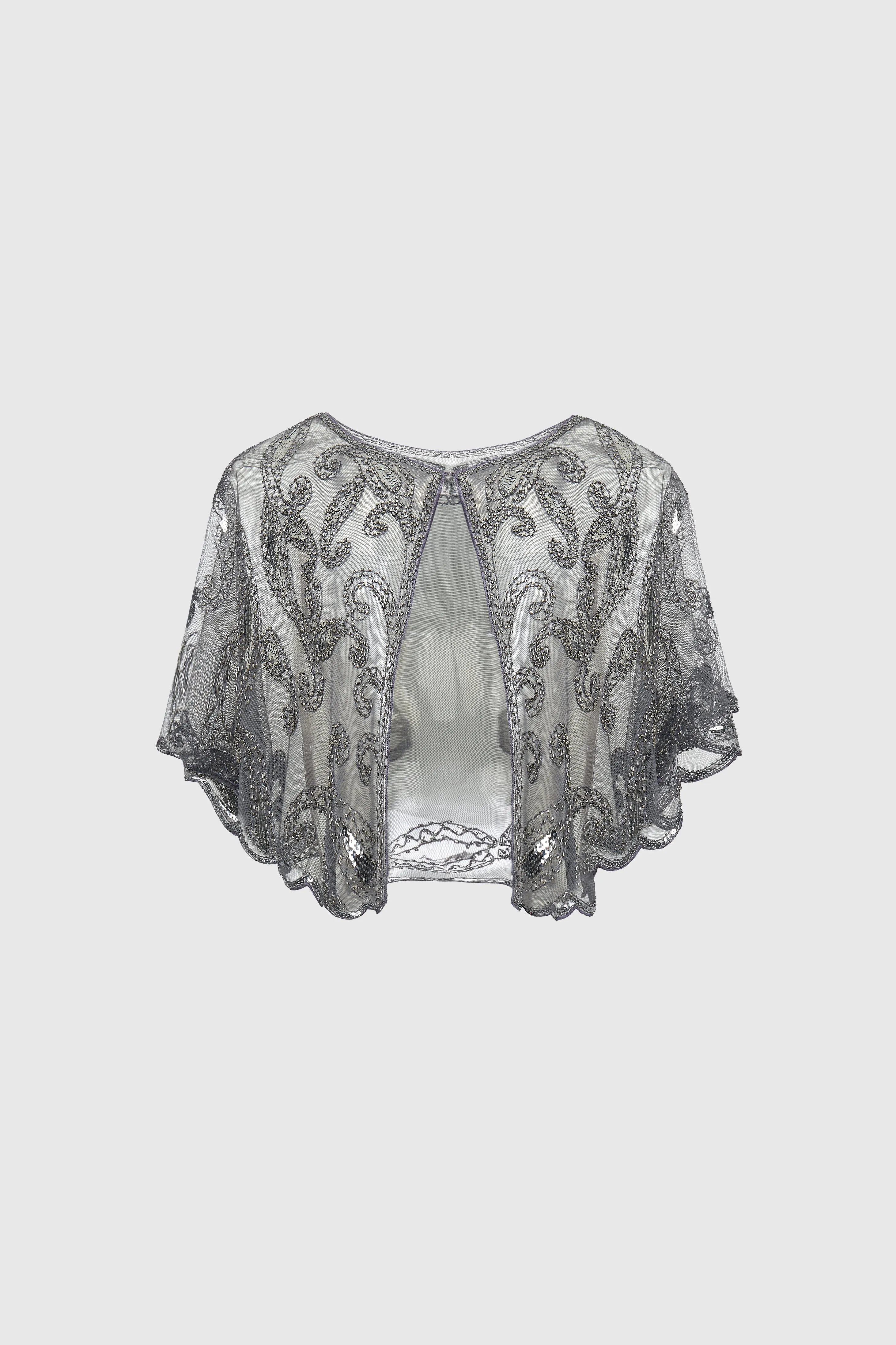 1920s Sequin Beaded Gatsby Shawl sold by BABEYOND