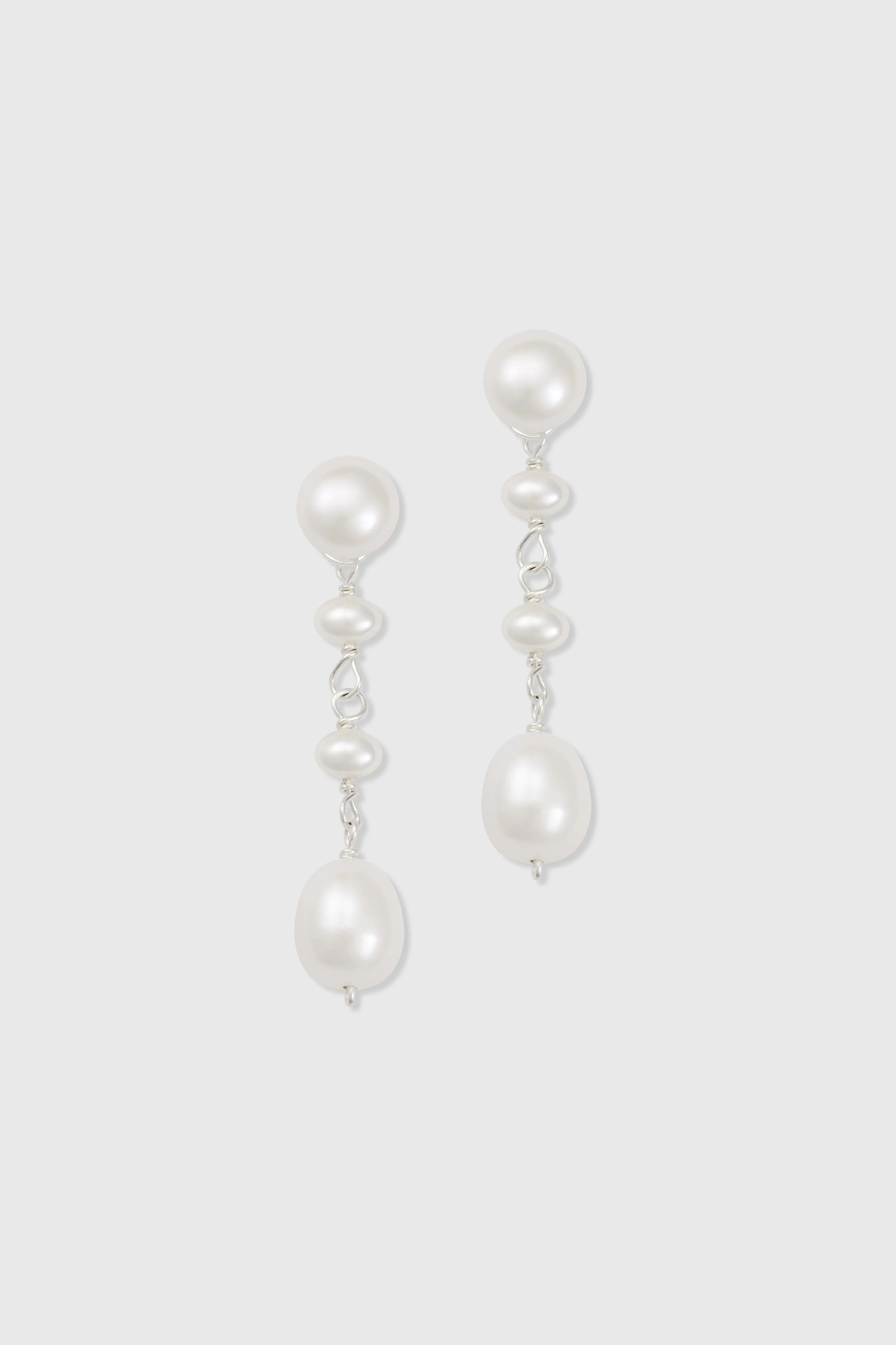Vintage Minimalist Freshwater Pearl Earrings sold by BABEYOND