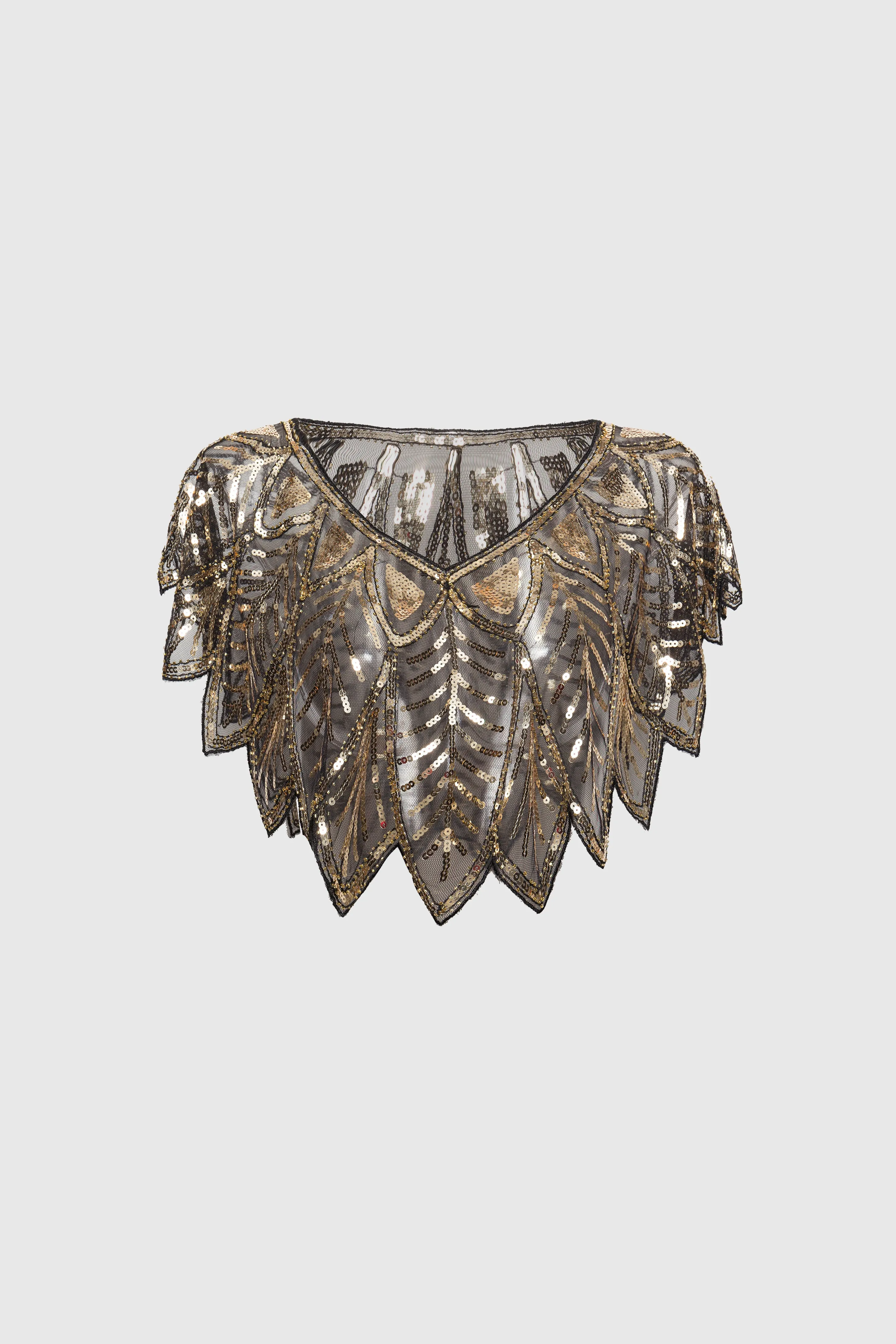 1920s Sequin Gatsby Flapper Shawl sold by BABEYOND
