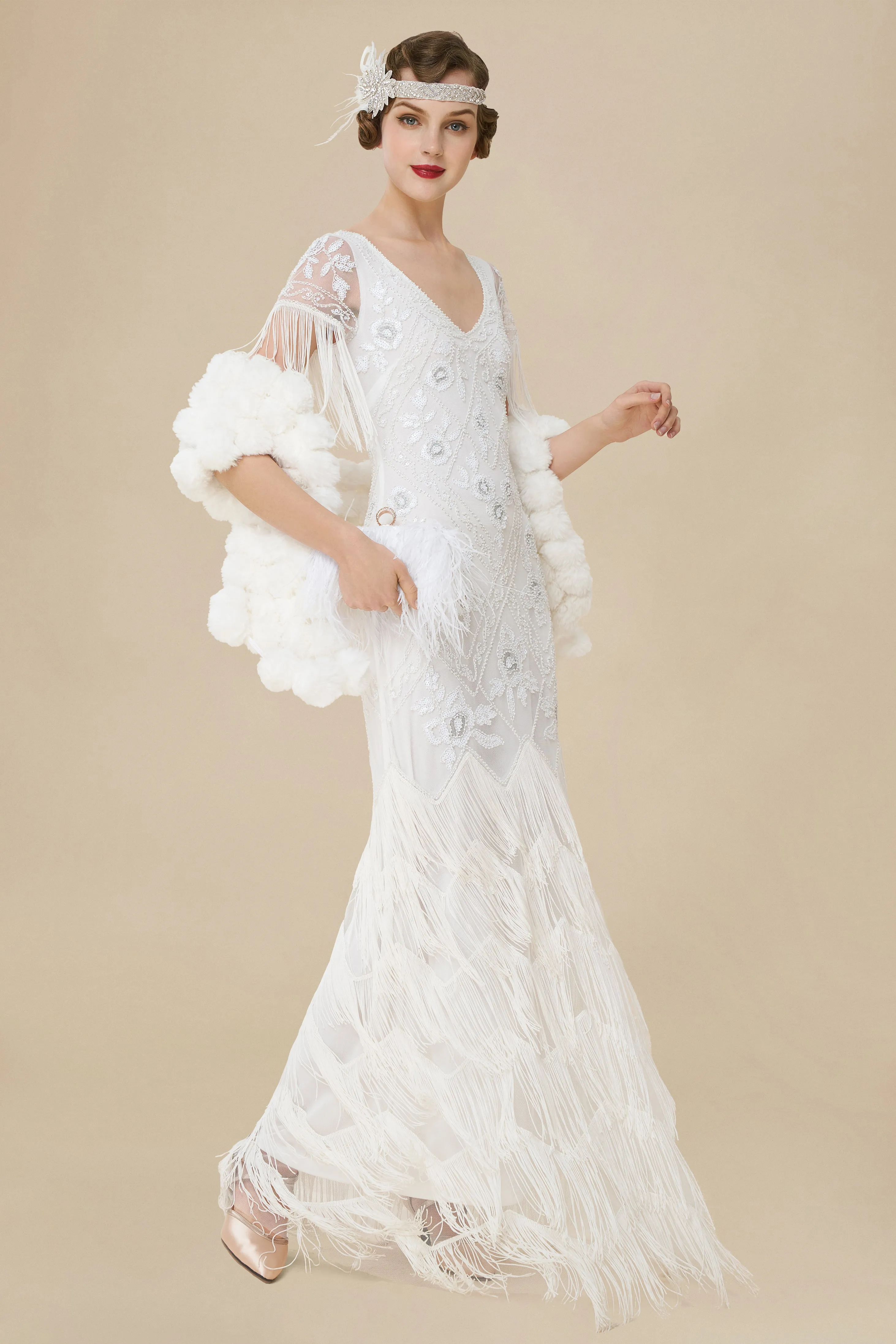 Flowery Multi-Layer Maxi Mermaid Dress sold by BABEYOND product image thumbnail 4
