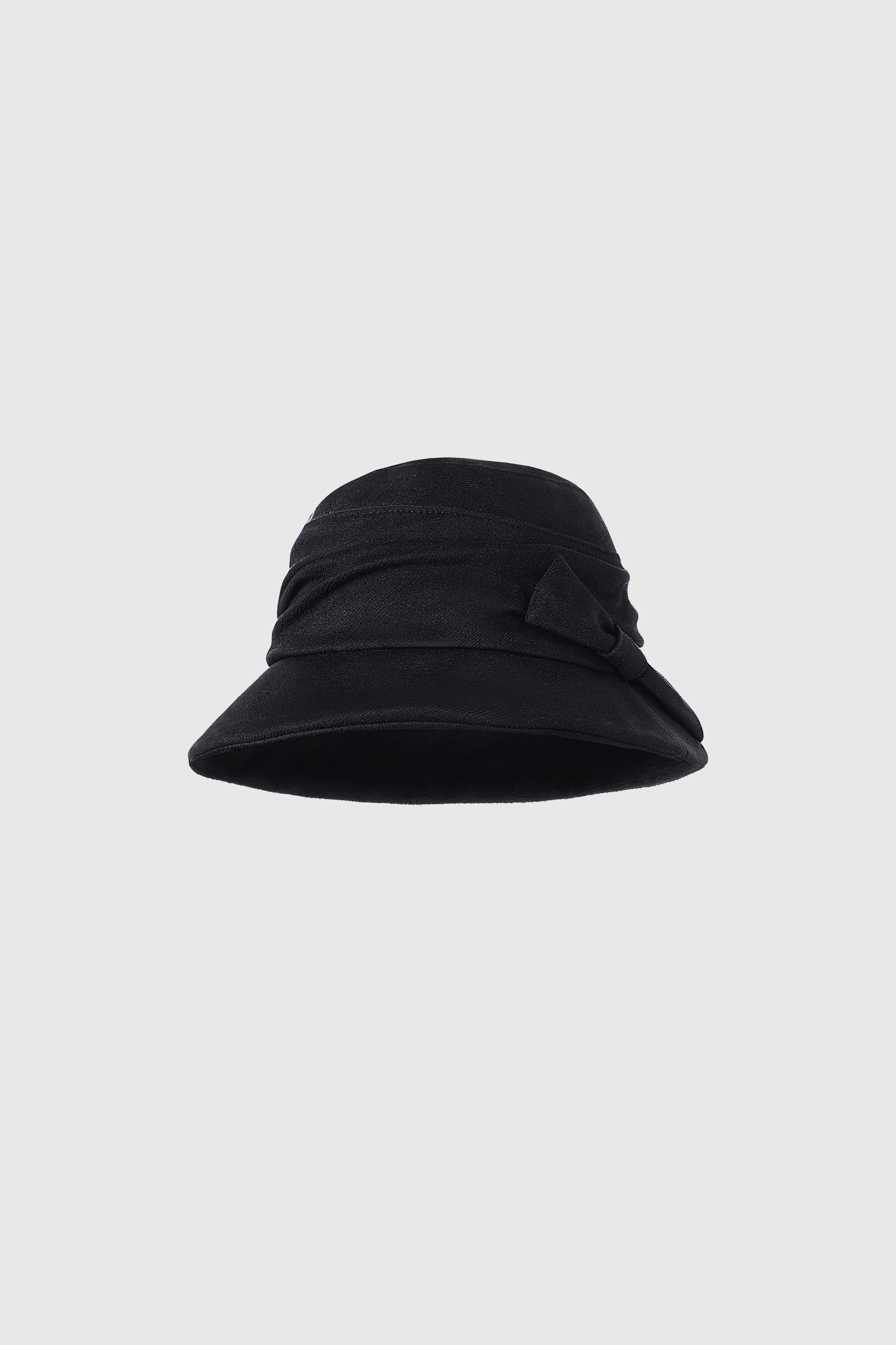 Bow-Trimmed Wide Brim Bucket Hat sold by BABEYOND product image thumbnail 5