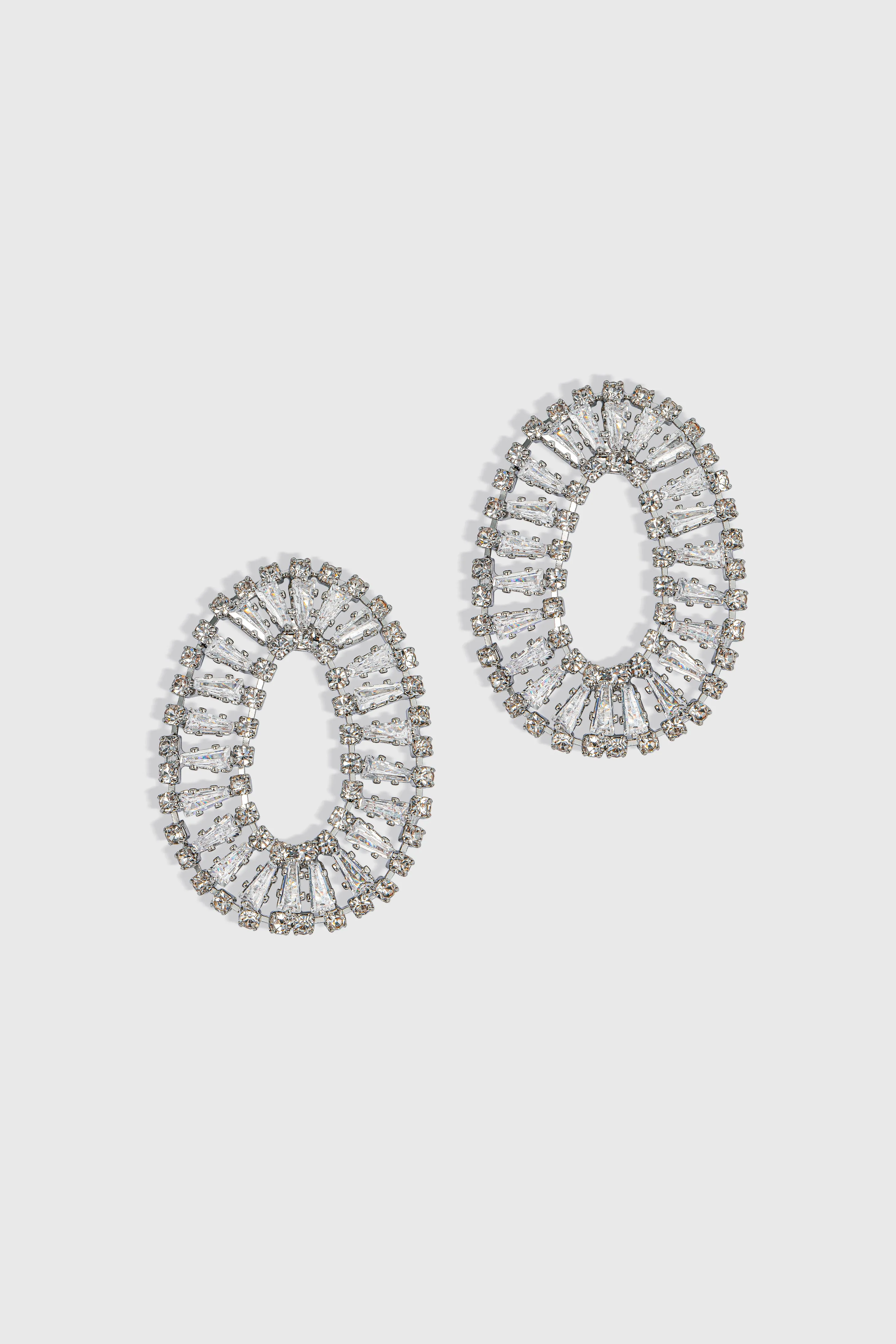 Stunning Art Deco Crystal Studded Earrings sold by BABEYOND