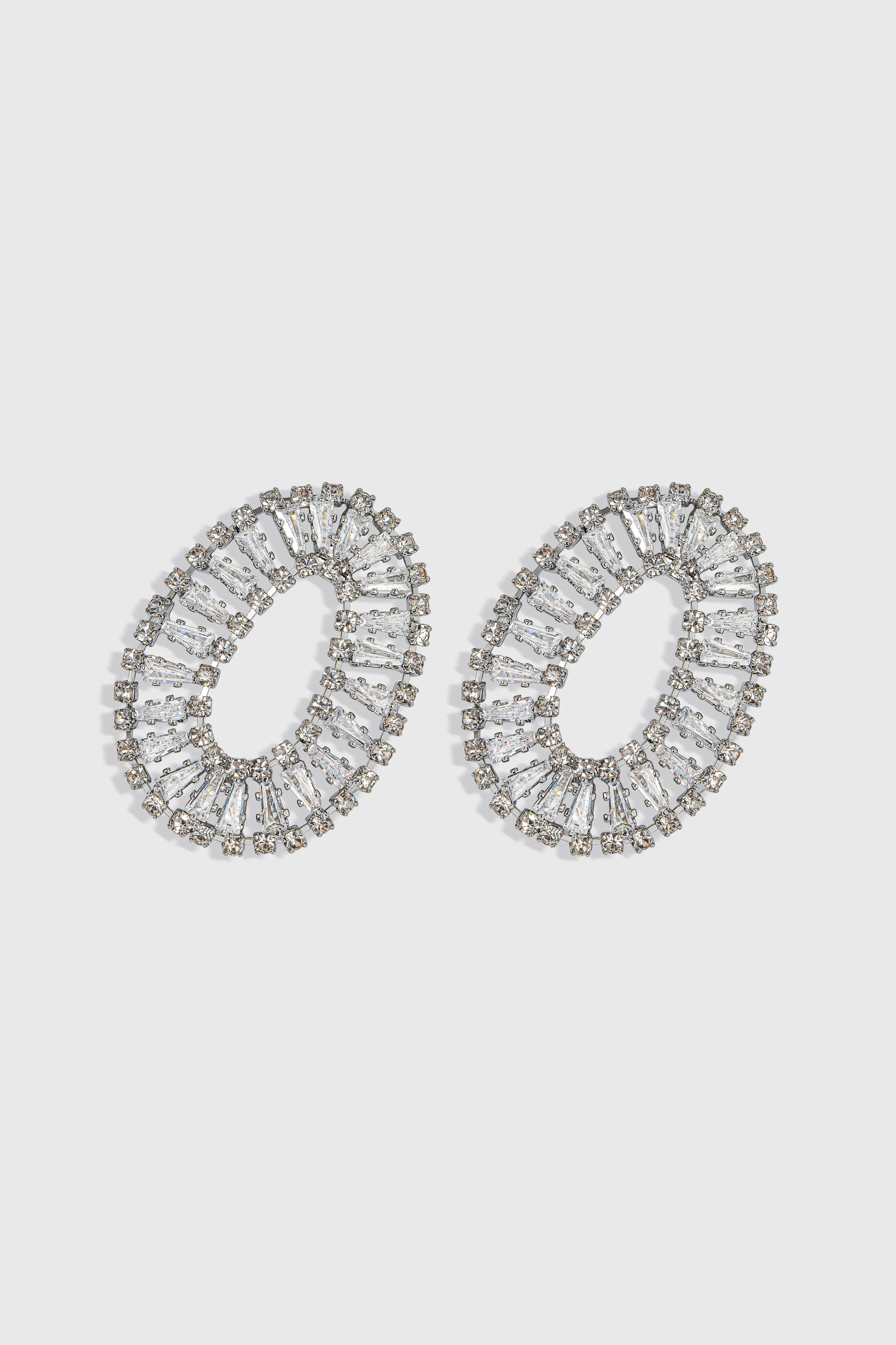 Stunning Art Deco Crystal Studded Earrings sold by BABEYOND product image thumbnail 3