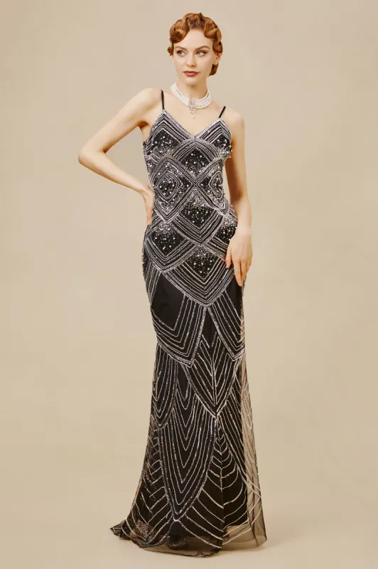 Elegant Pearlized Mermaid Evening Dress sold by BABEYOND