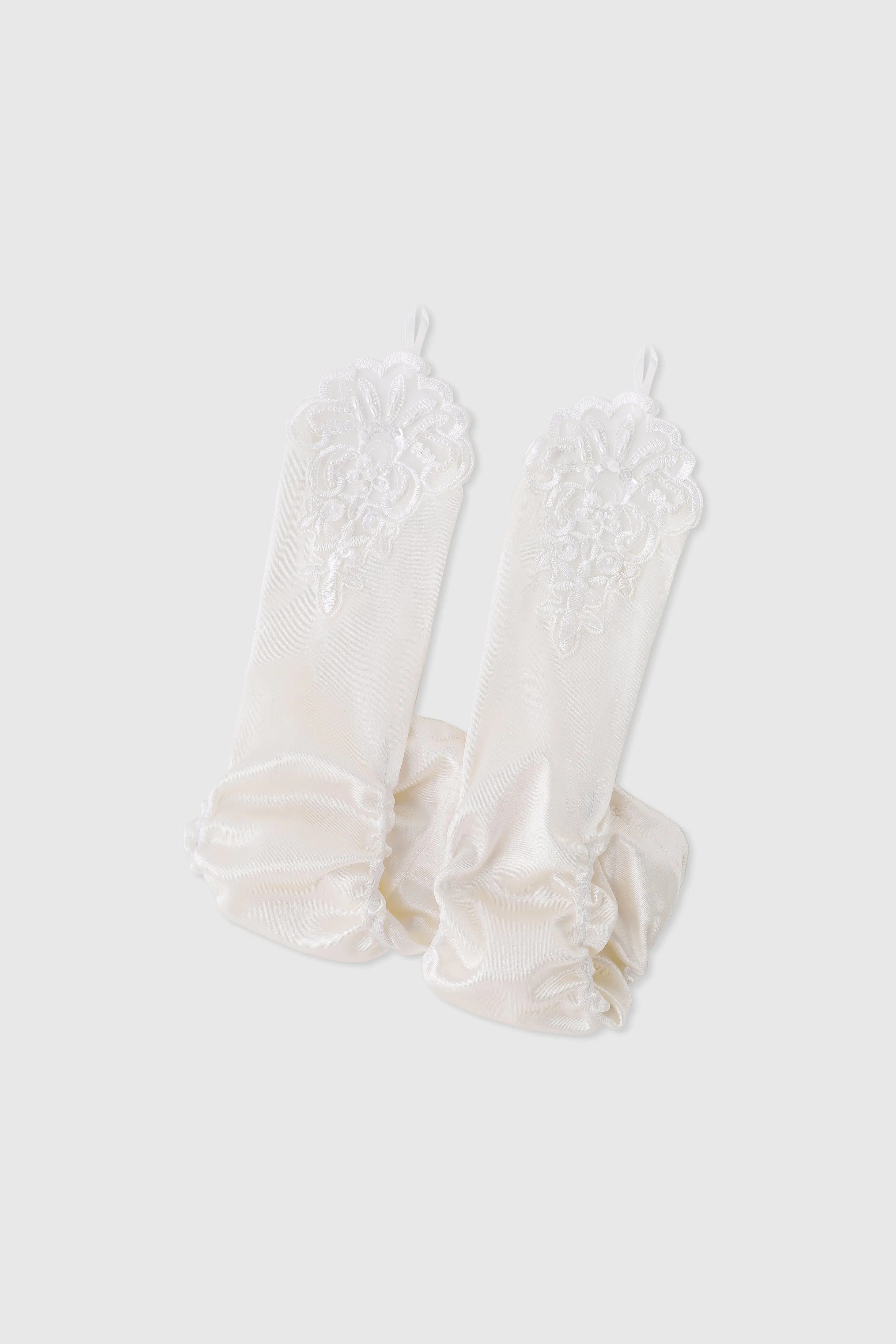 15'' Finger Loop Satin Stretchy Gloves sold by BABEYOND product image thumbnail 5