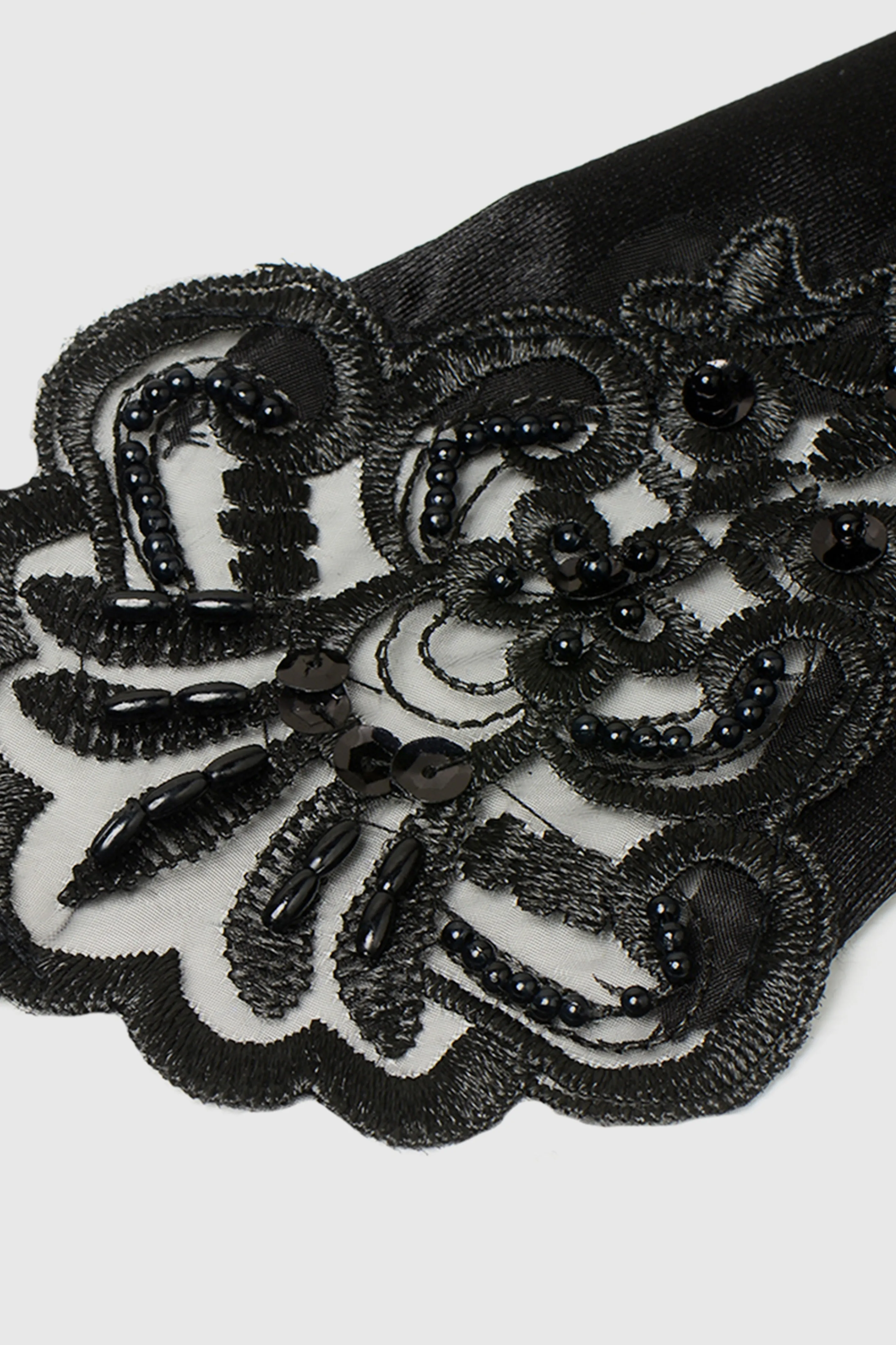 15'' Finger Loop Satin Stretchy Gloves sold by BABEYOND product image thumbnail 2