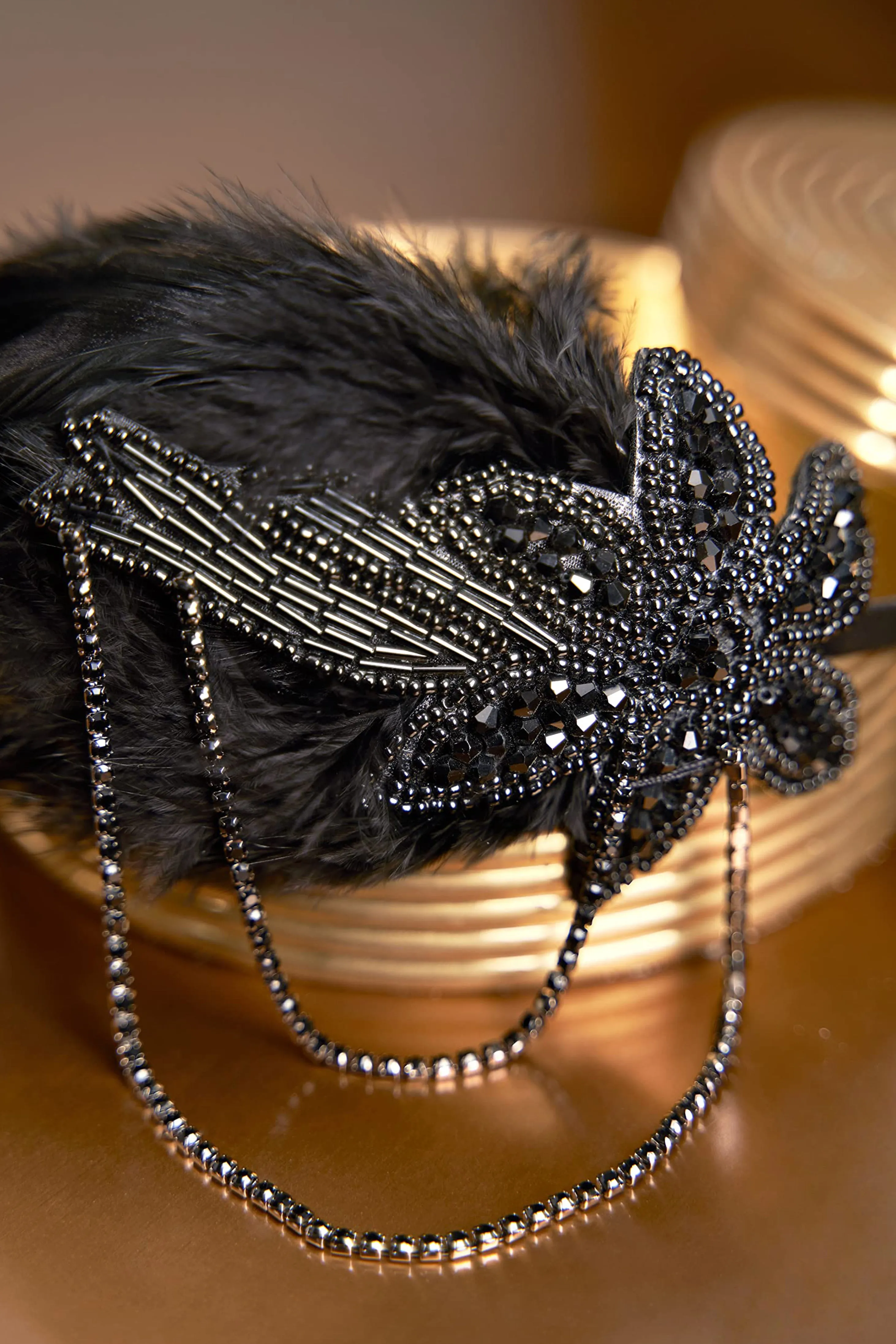 Embroidered Blossom Feather Headband sold by BABEYOND product image thumbnail 2