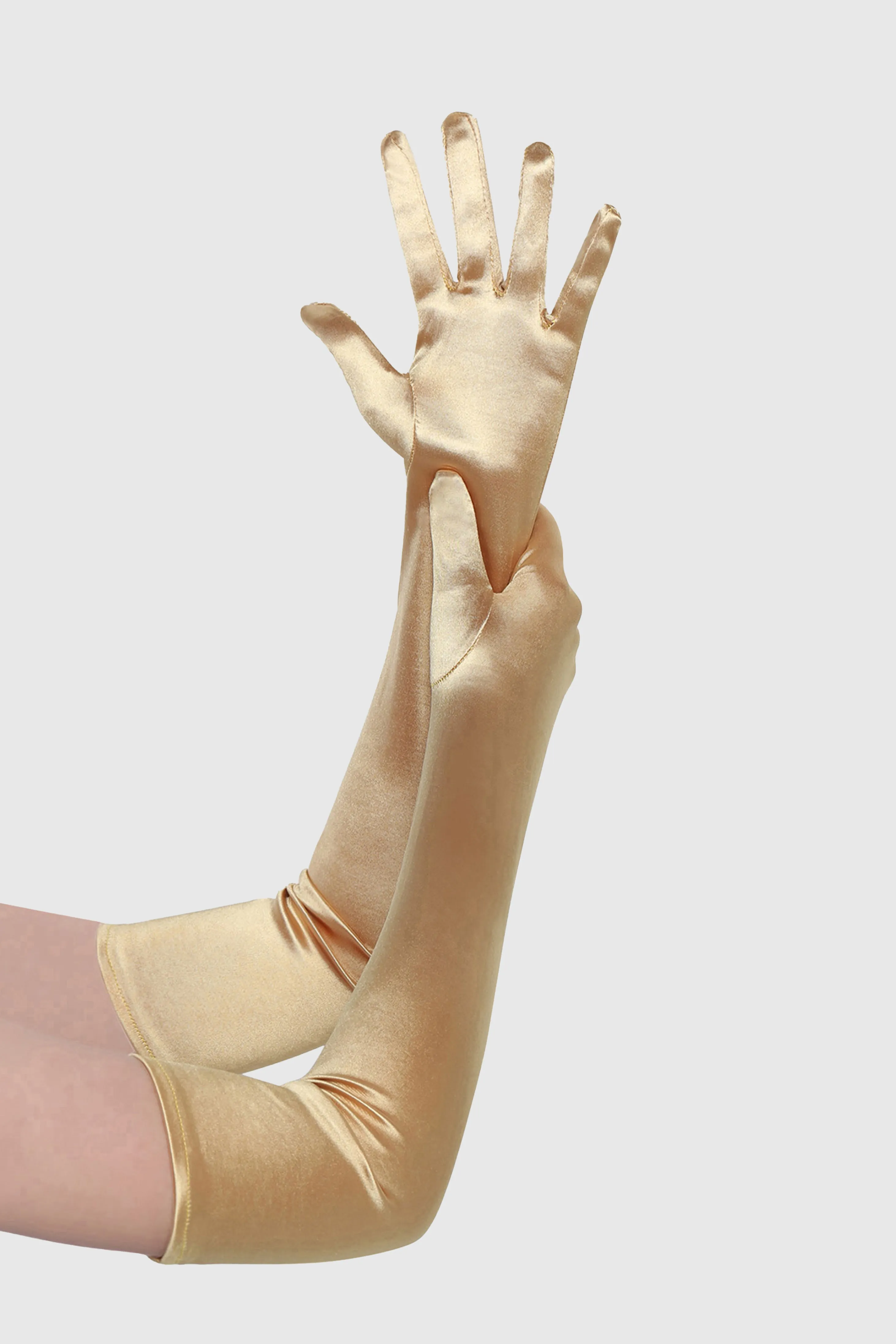 21.6" Elbow Length Satin Flapper Gloves sold by BABEYOND product image thumbnail 3
