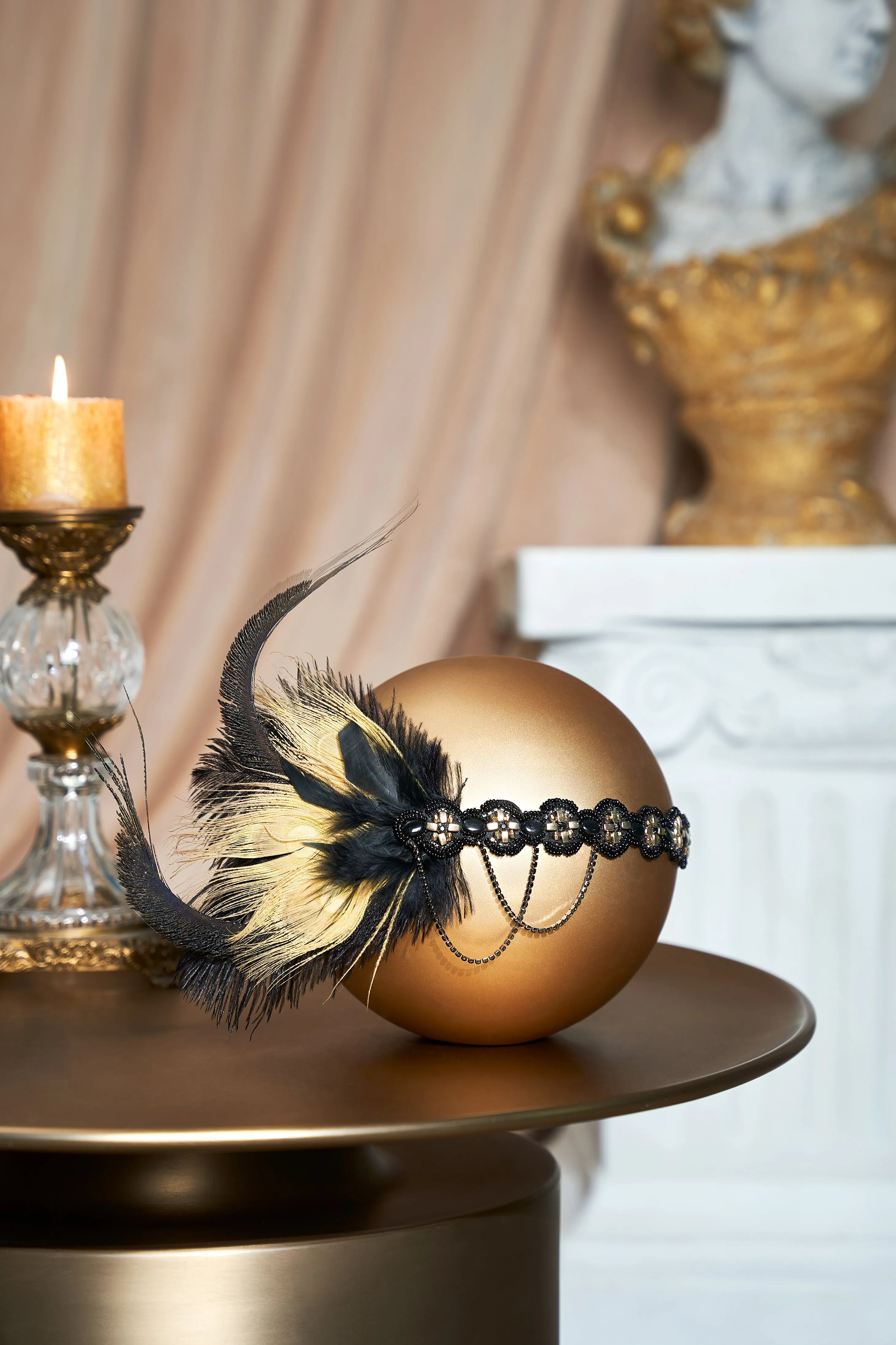 Carnival Sequined Showgirl Headpiece sold by BABEYOND product image thumbnail 5