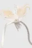 Pearl Rhinestone Feather Headband sold by BABEYOND