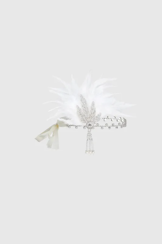 1920s Retro Feather Gatsby Headband sold by BABEYOND