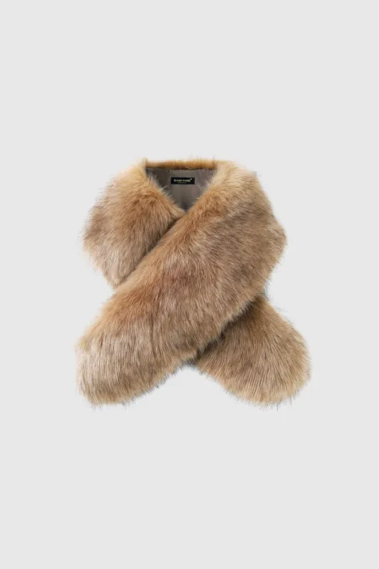 47.2" Faux Fur Shoulder Collar Scarf sold by BABEYOND