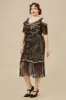 Beaded Off Shoulder Flapper Dress sold by BABEYOND