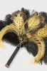 1920s Vintage Rhinestone Feather Fan sold by BABEYOND