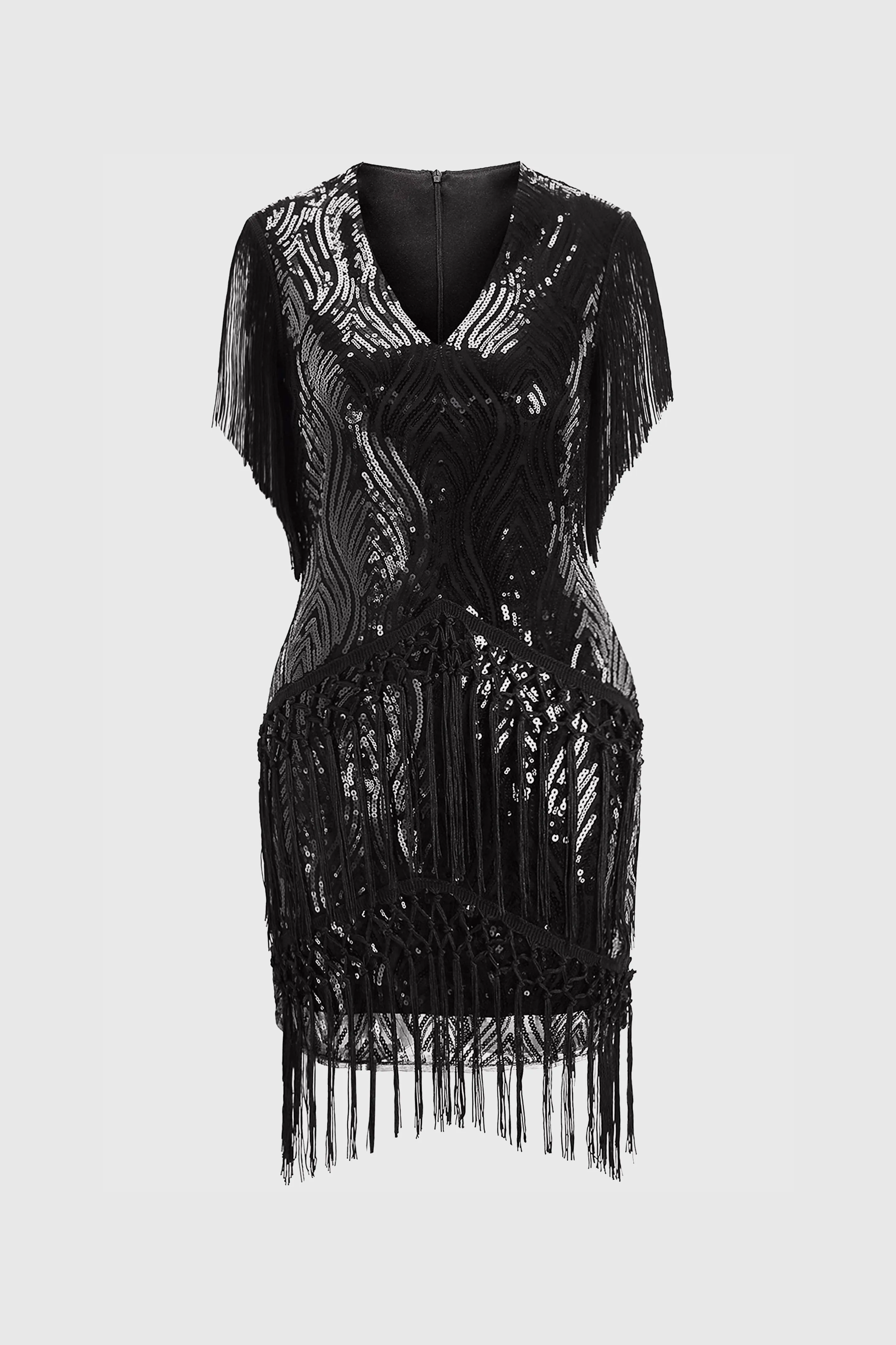 Art Deco Sequins Beaded Dress Set sold by BABEYOND product image thumbnail 5