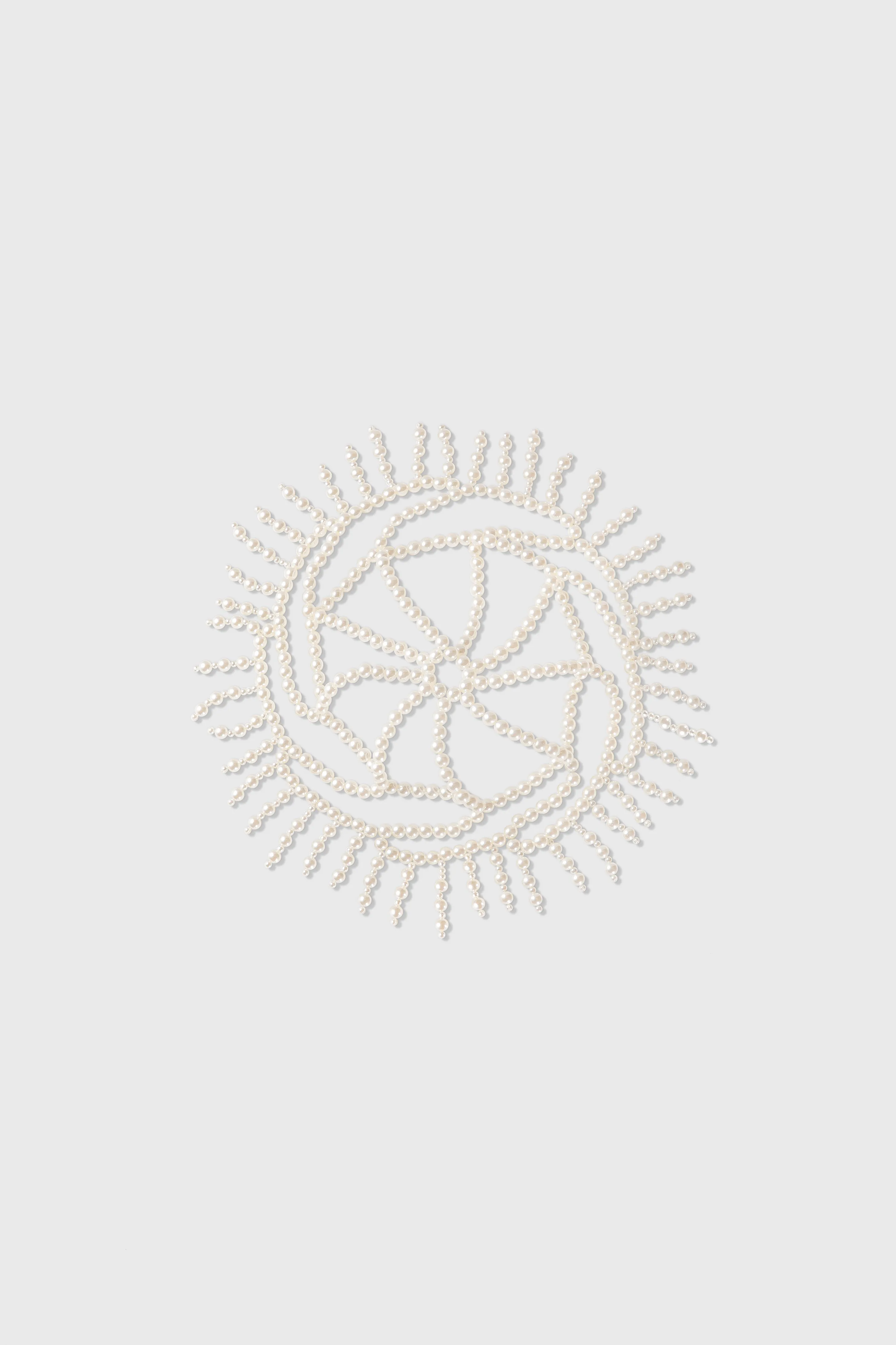 Fully Beaded Pearl Flapper Cap Headpiece sold by BABEYOND