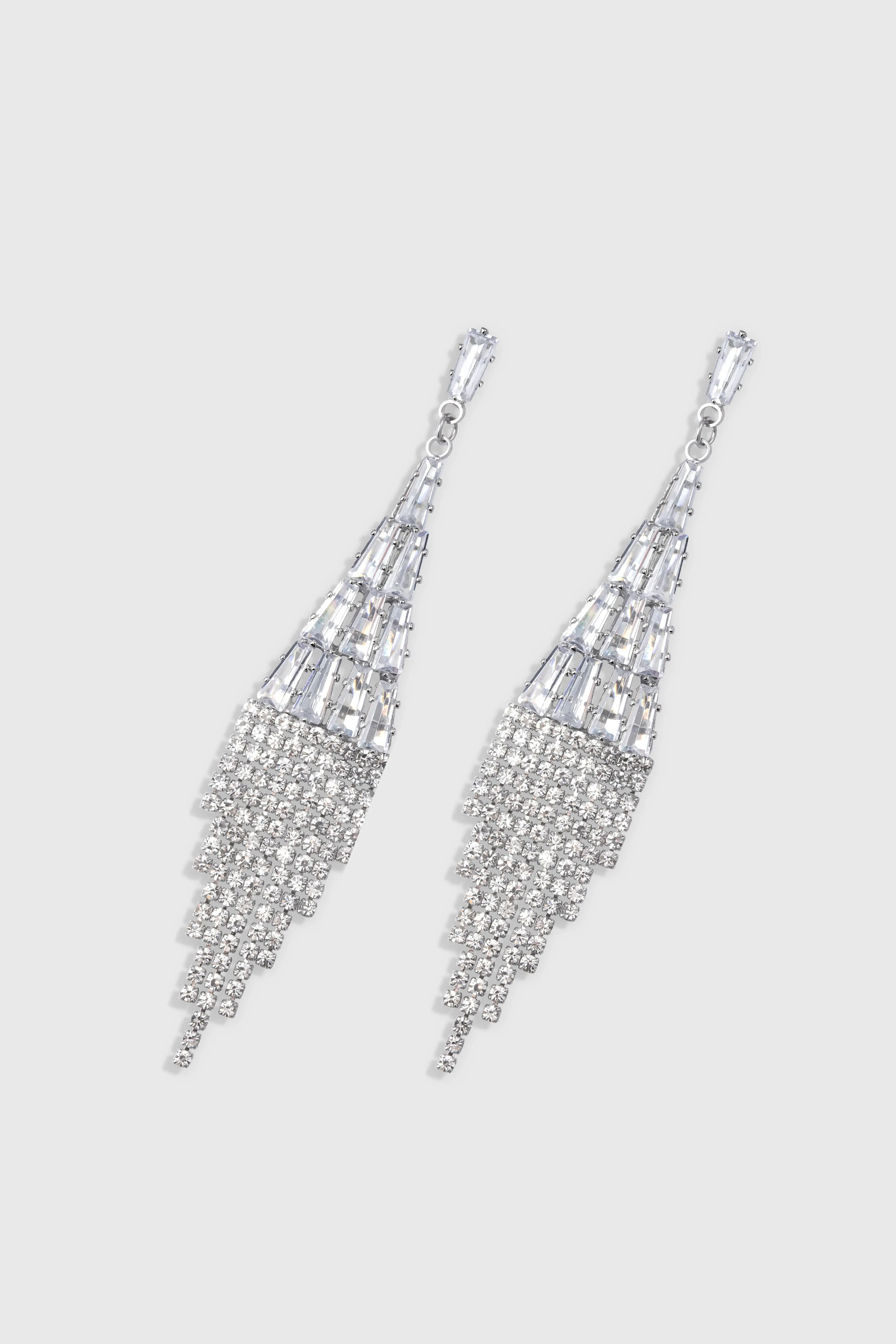 Stylish Crystal Tassel Earrings sold by BABEYOND product image thumbnail 2