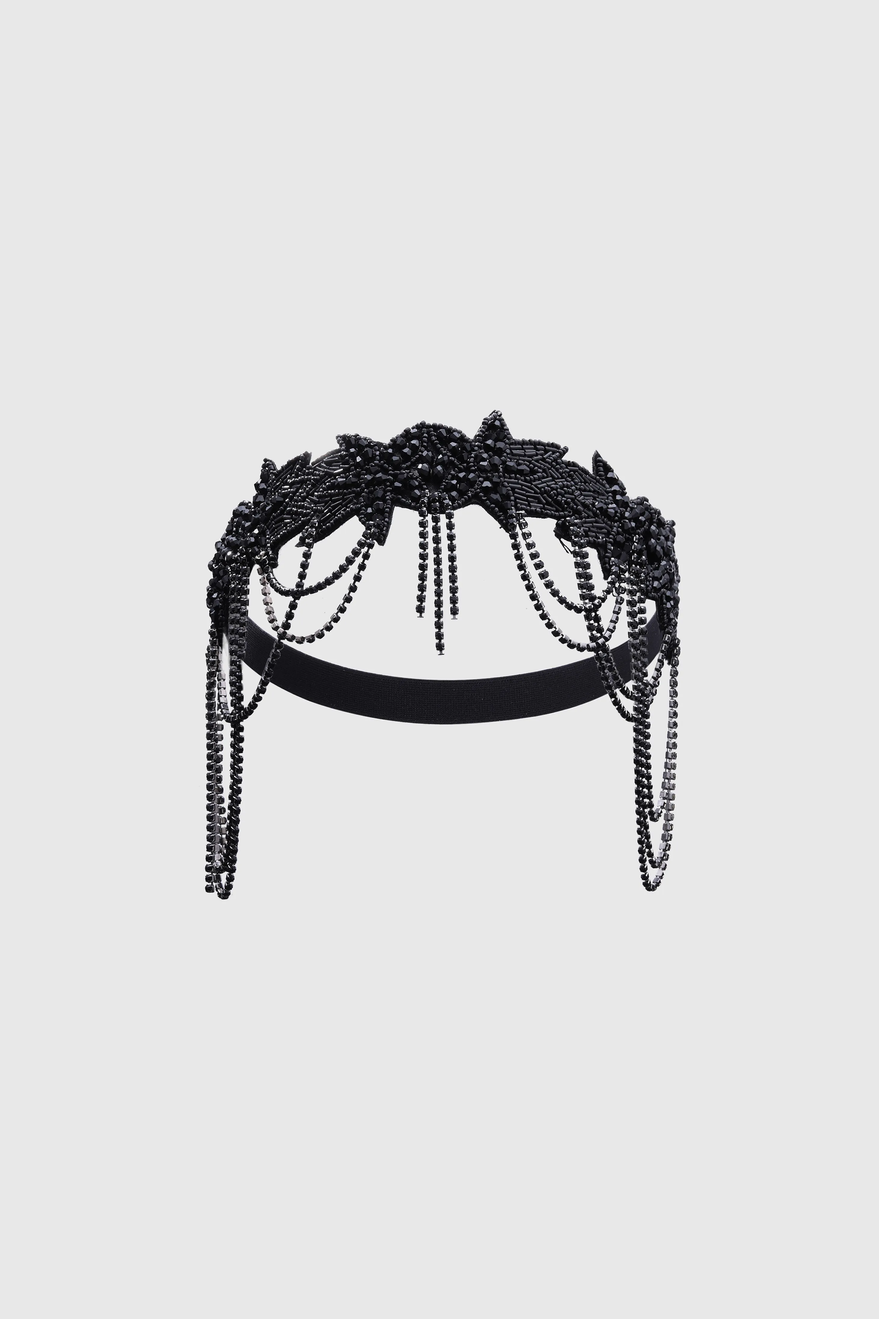 Embellished Rhinestone Chain Headband sold by BABEYOND