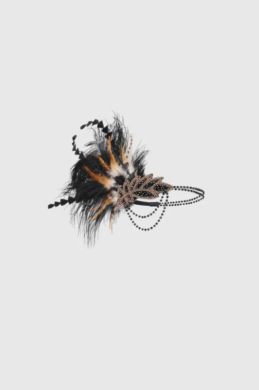 Carnival Beaded Feather Headdress sold by BABEYOND