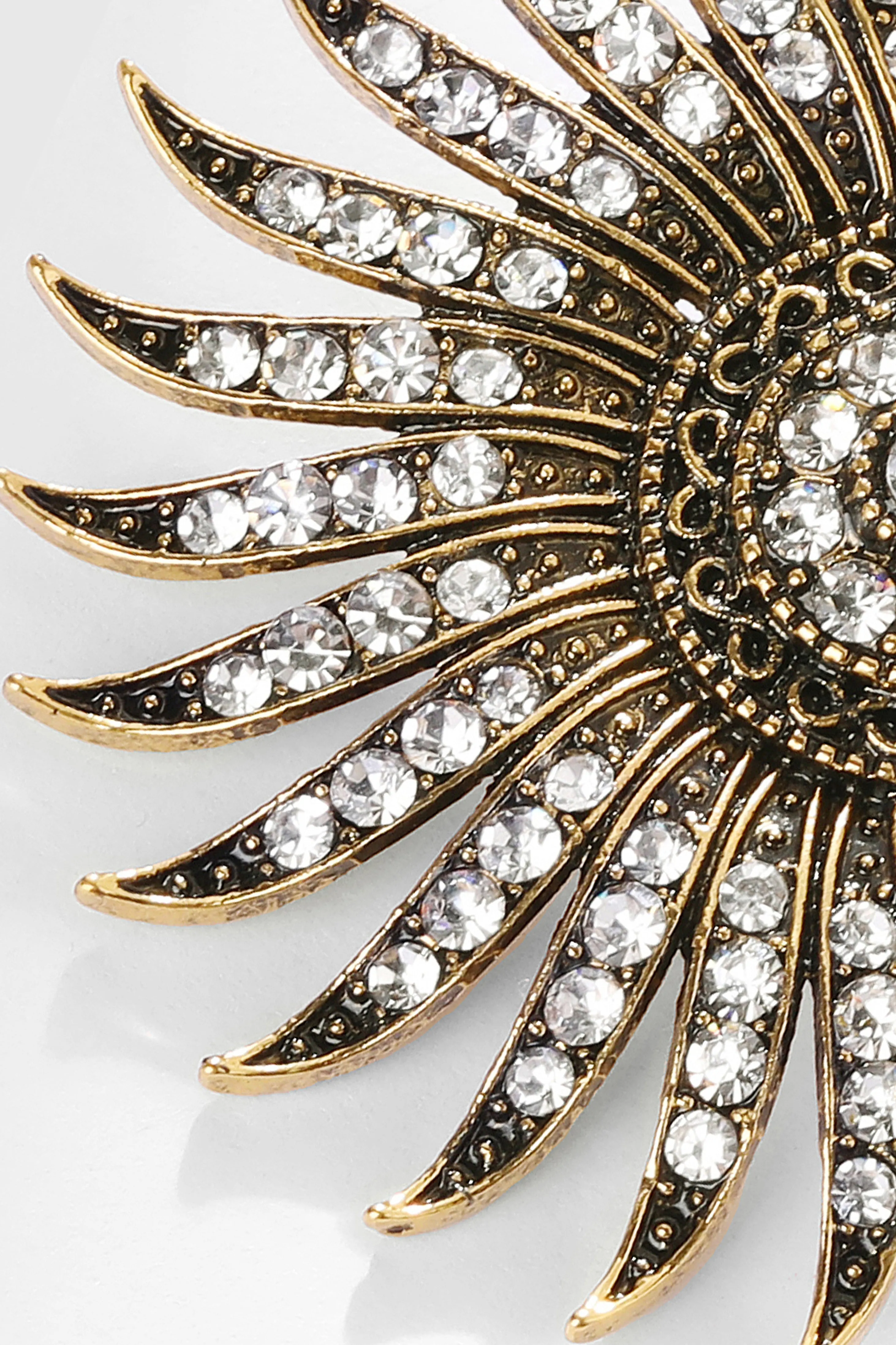 Antique Retro Zircon Studded Earrings sold by BABEYOND product image thumbnail 2