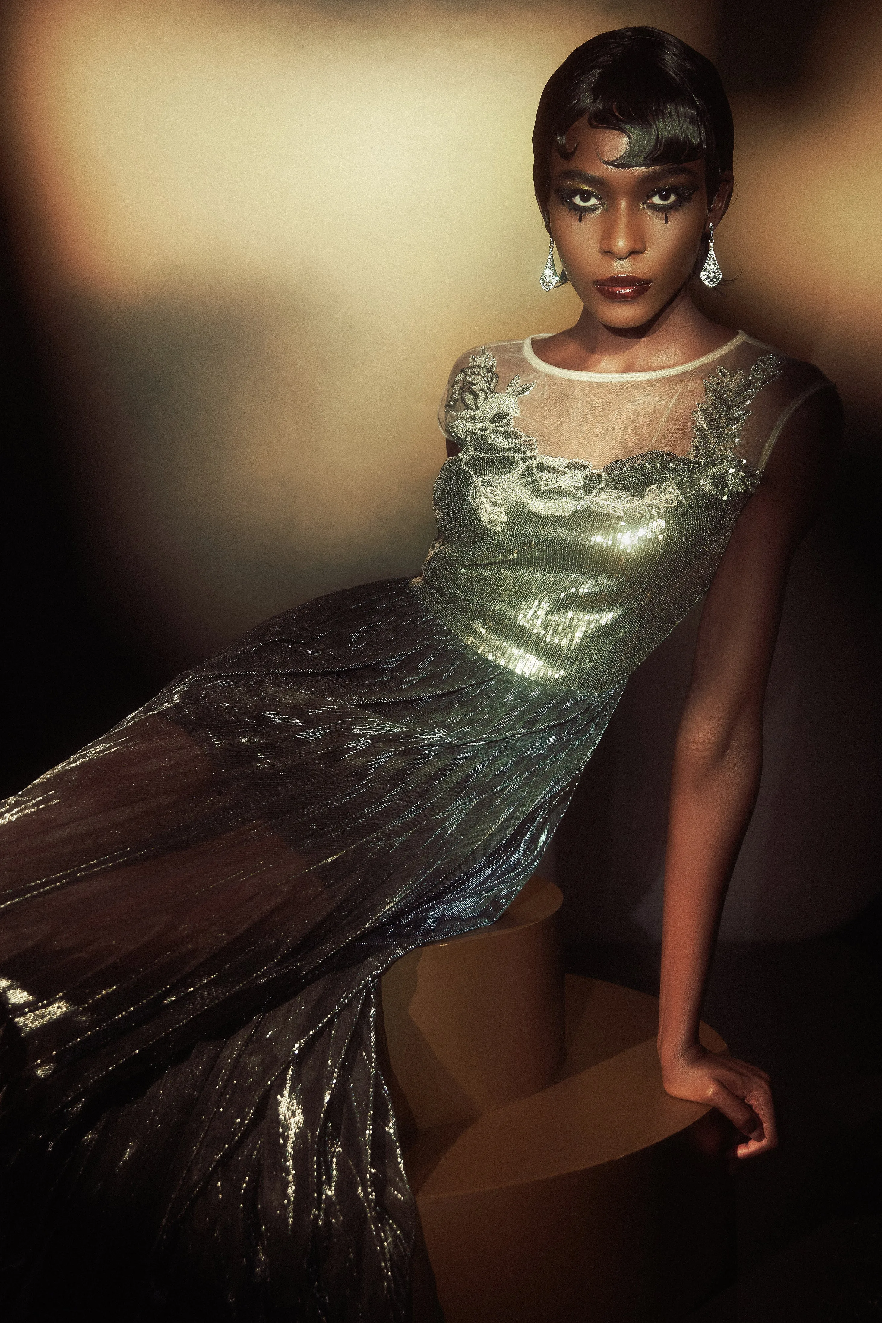 The Story of an Awakening Sequins Pleating Flapper Dress sold by BABEYOND