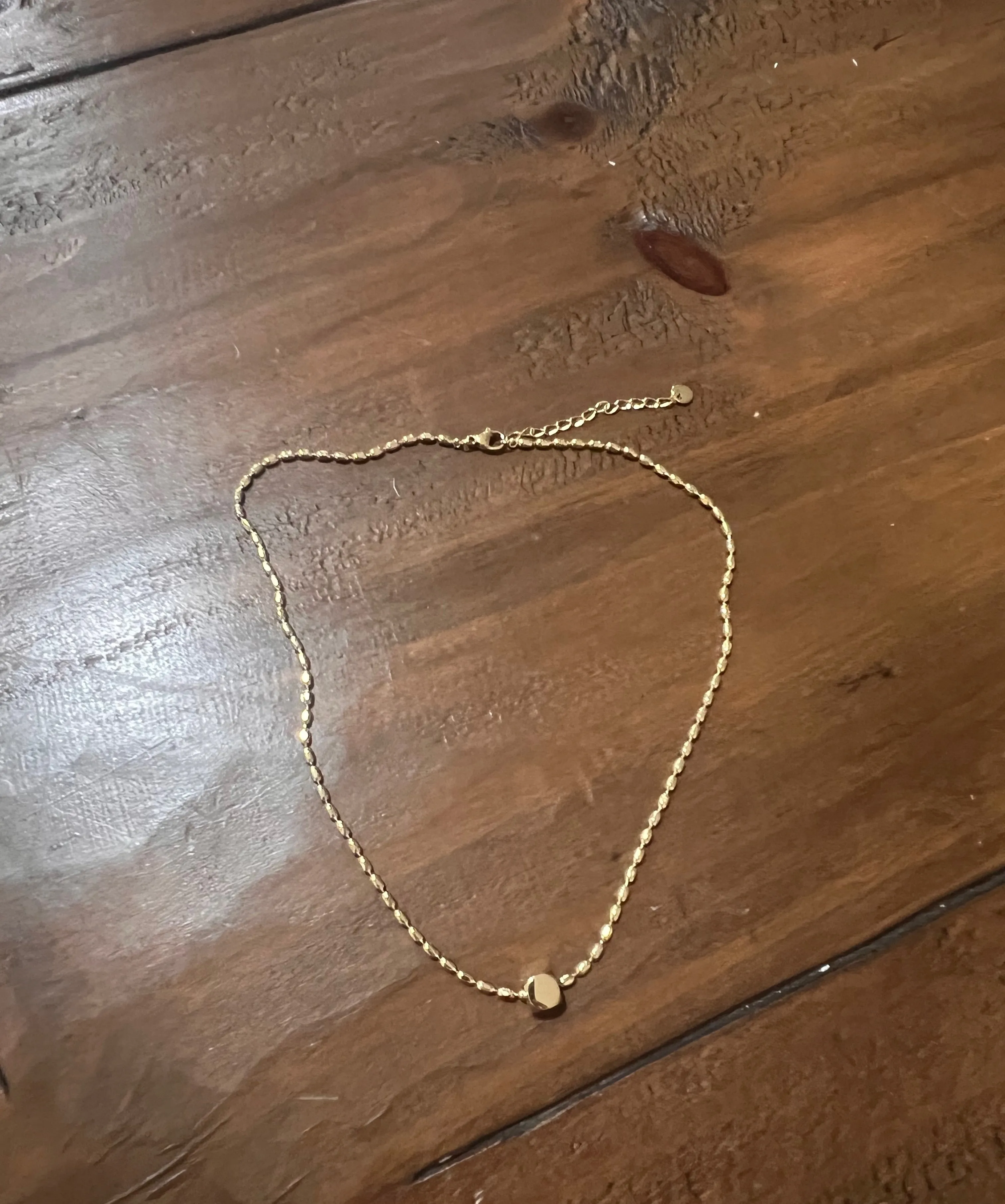 simple cube necklace sold by bubs & sass product image thumbnail 2