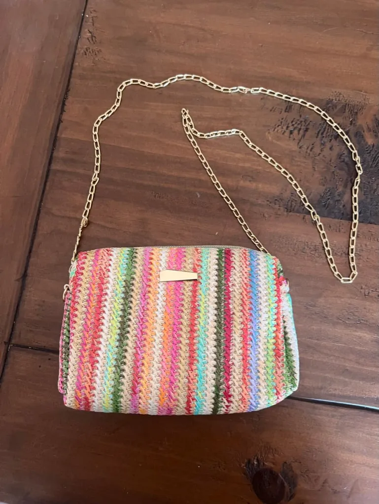 rainbow cross body bag sold by bubs & sass