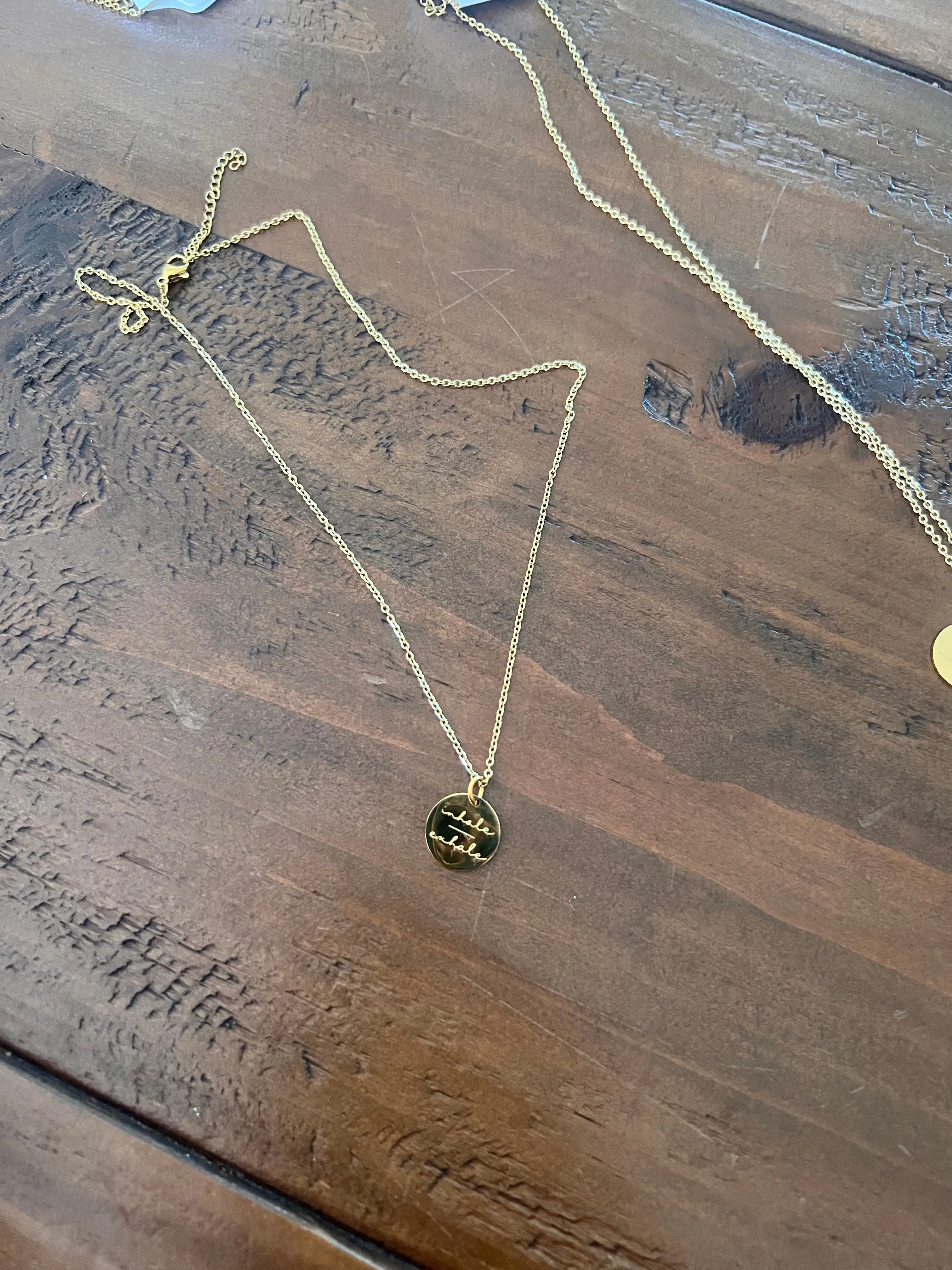 simple mantra necklaces sold by bubs & sass product image thumbnail 4