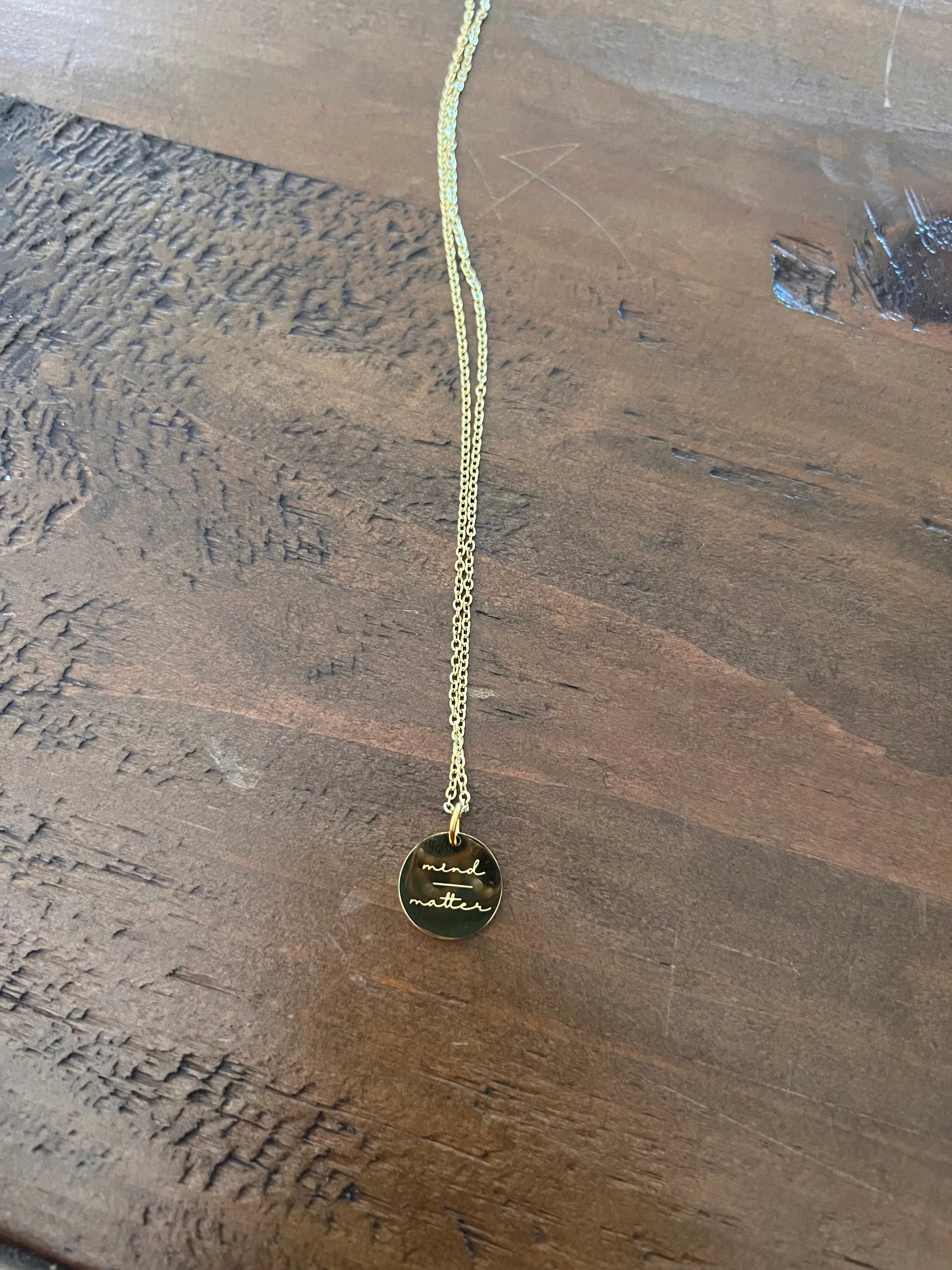 simple mantra necklaces sold by bubs & sass product image thumbnail 2