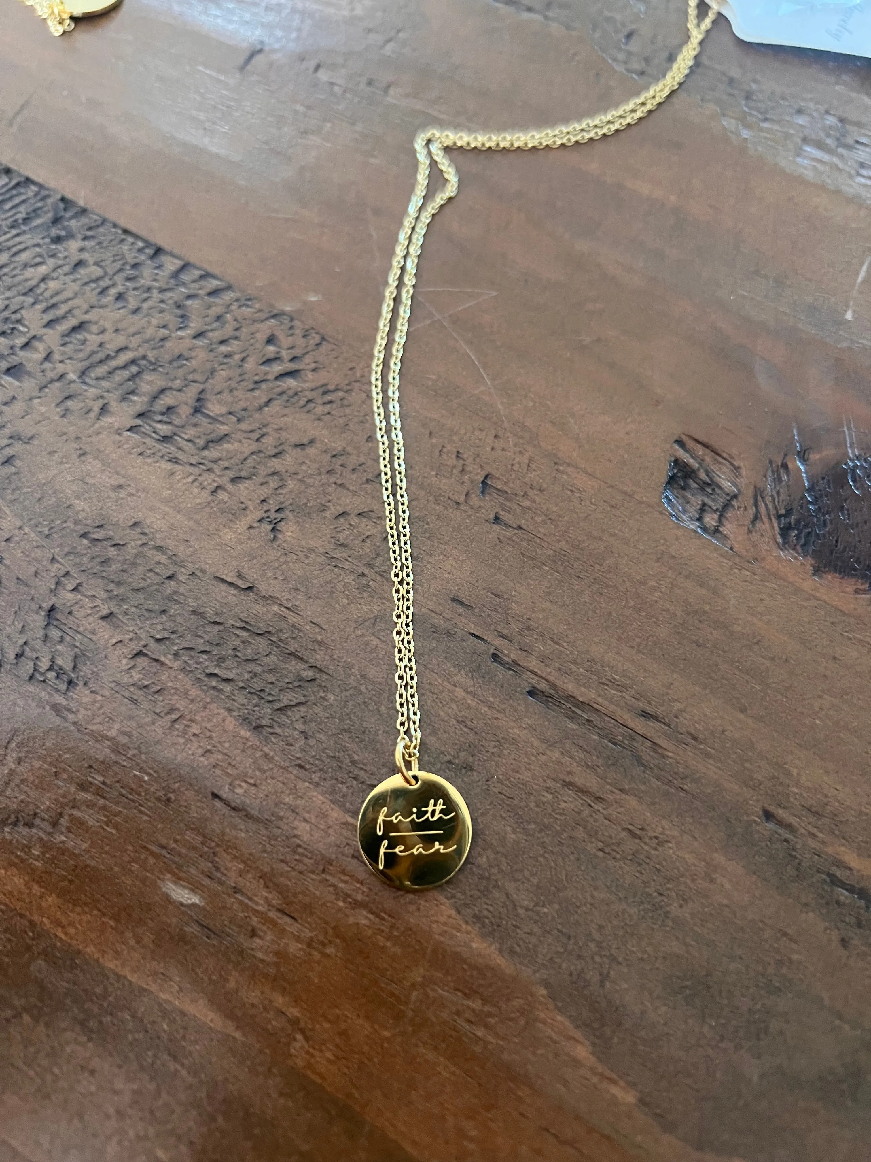 simple mantra necklaces sold by bubs & sass product image thumbnail 3