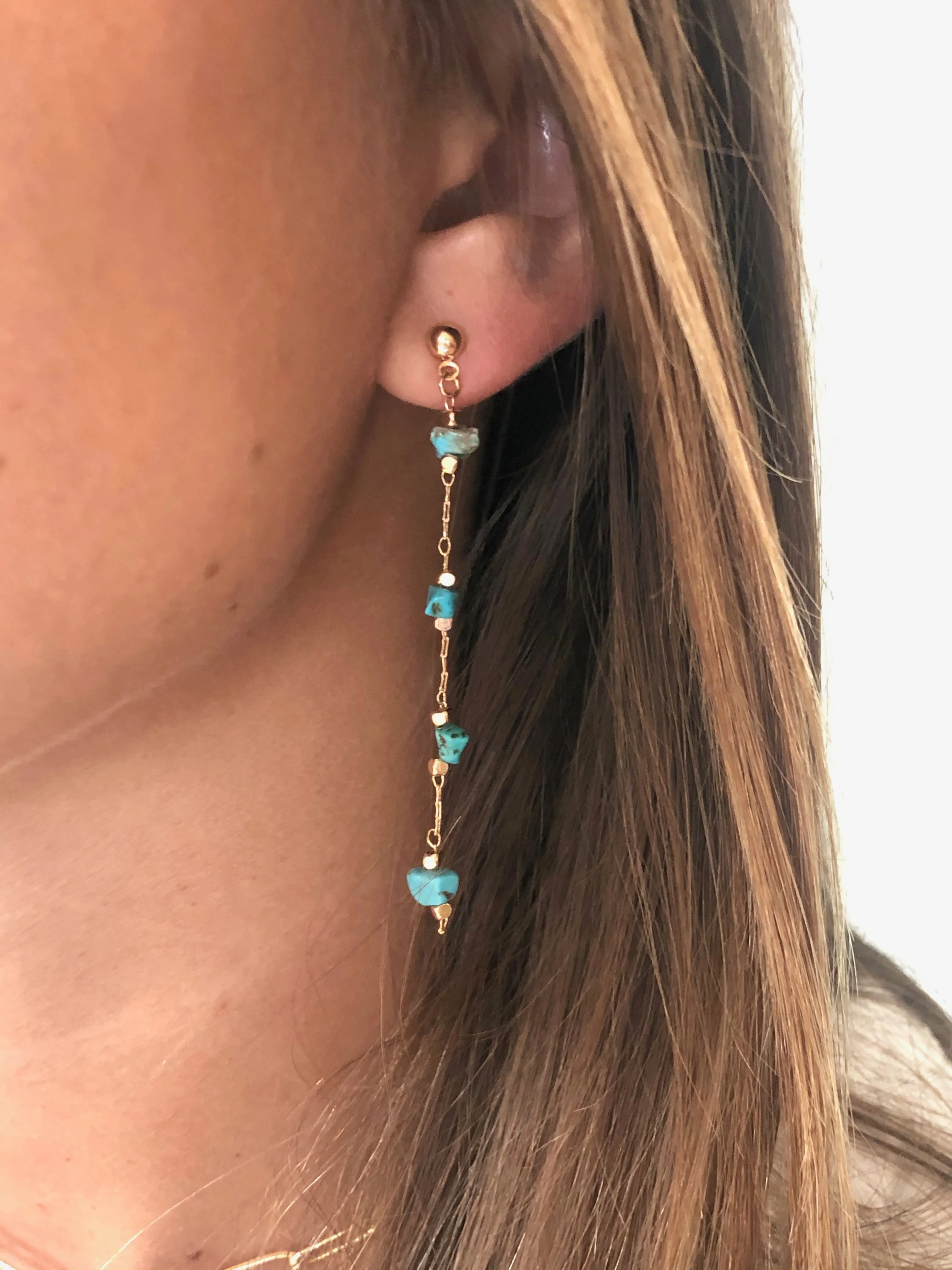 natural gemstone drop dangles sold by bubs & sass product image thumbnail 5