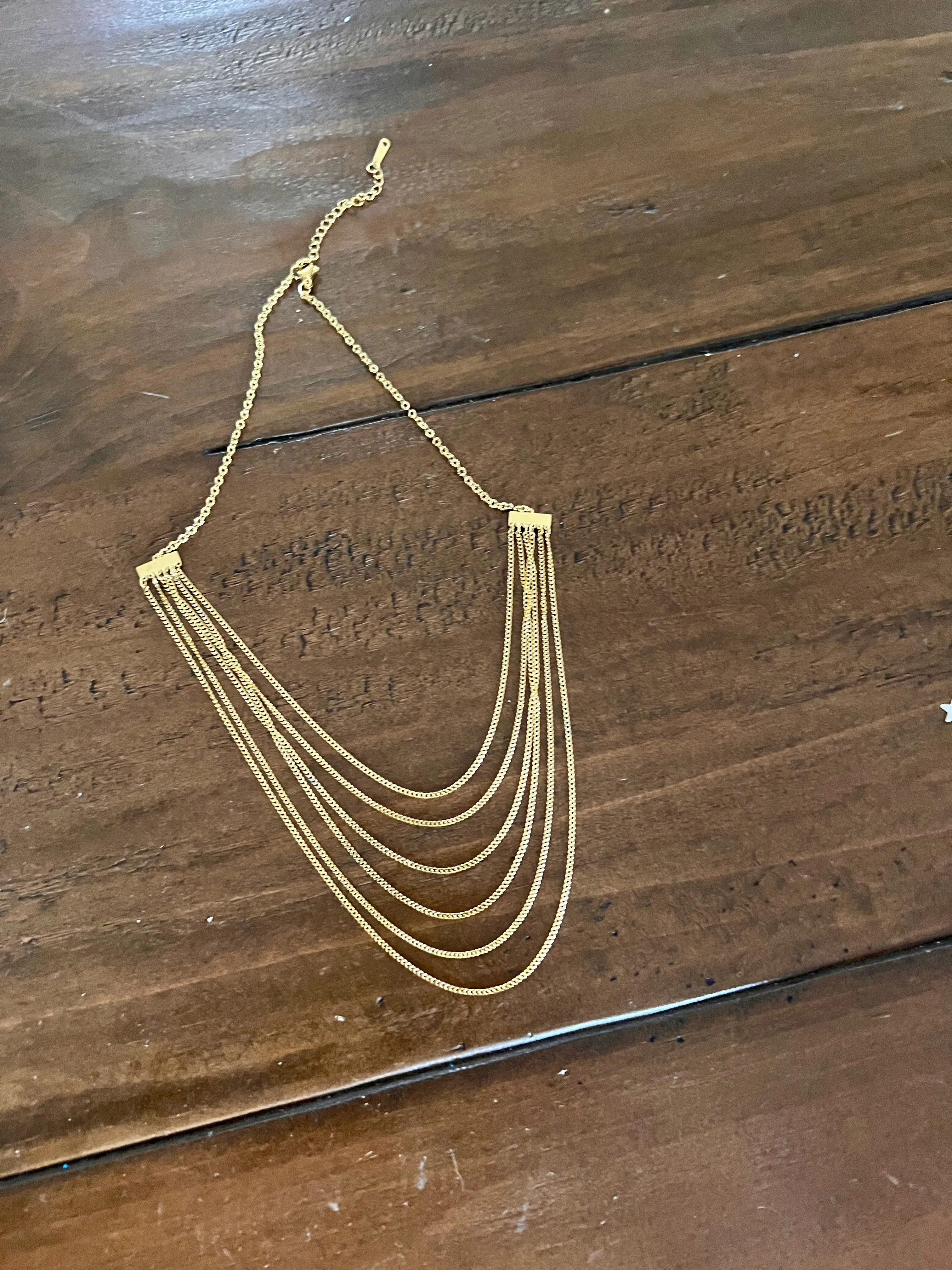 multi layer chain necklace sold by bubs & sass