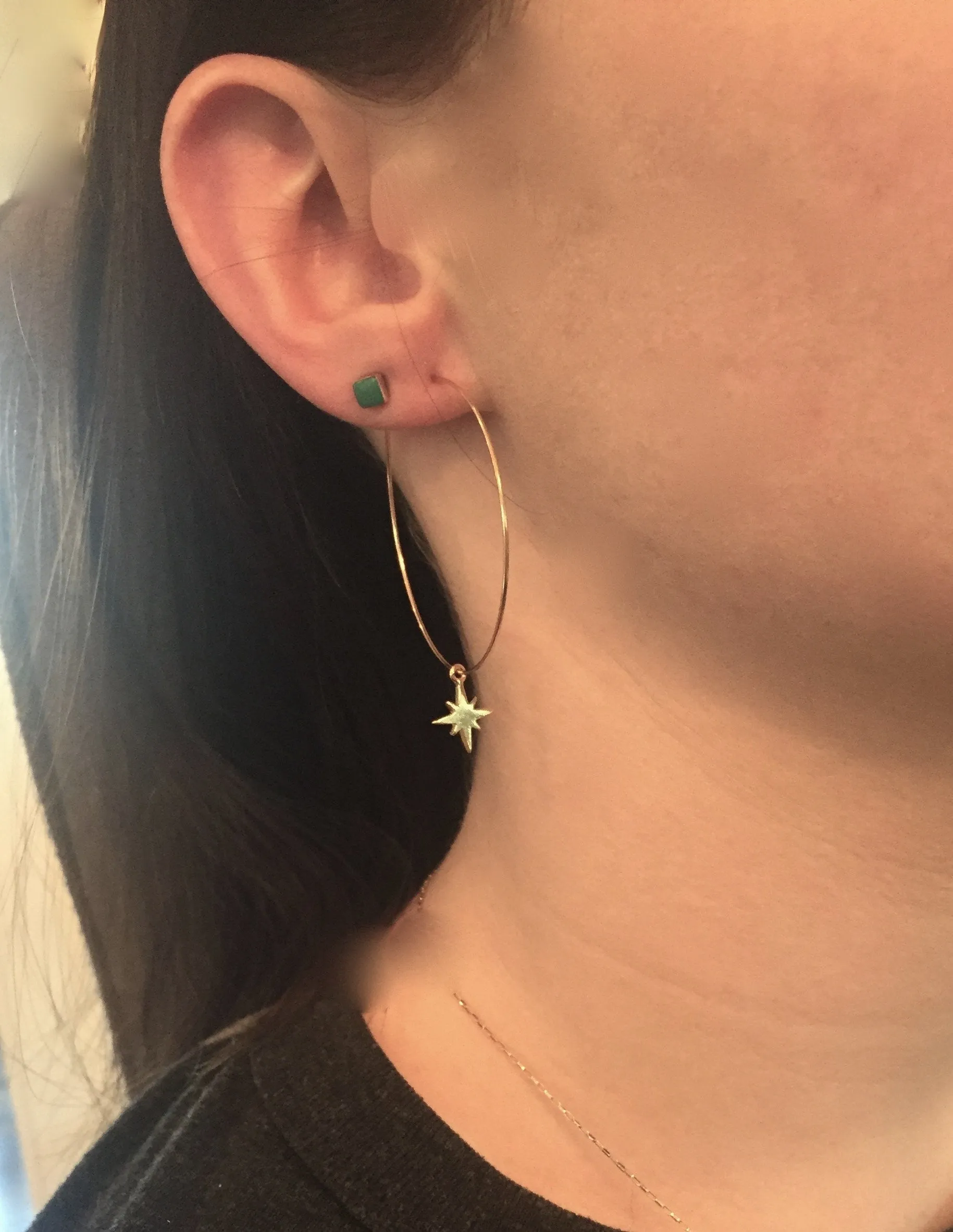 starburst hoop earrings sold by bubs & sass product image thumbnail 2