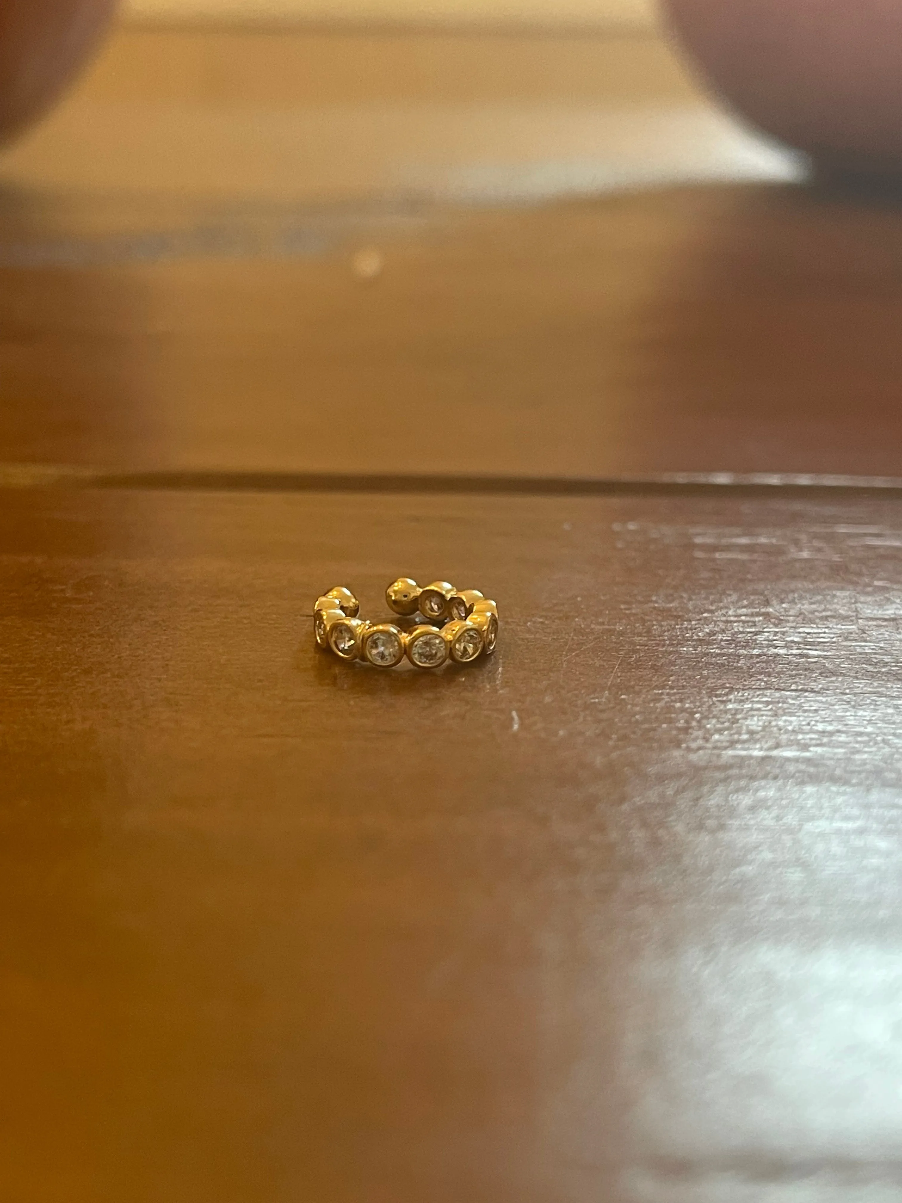 cz circle ear cuff sold by bubs & sass