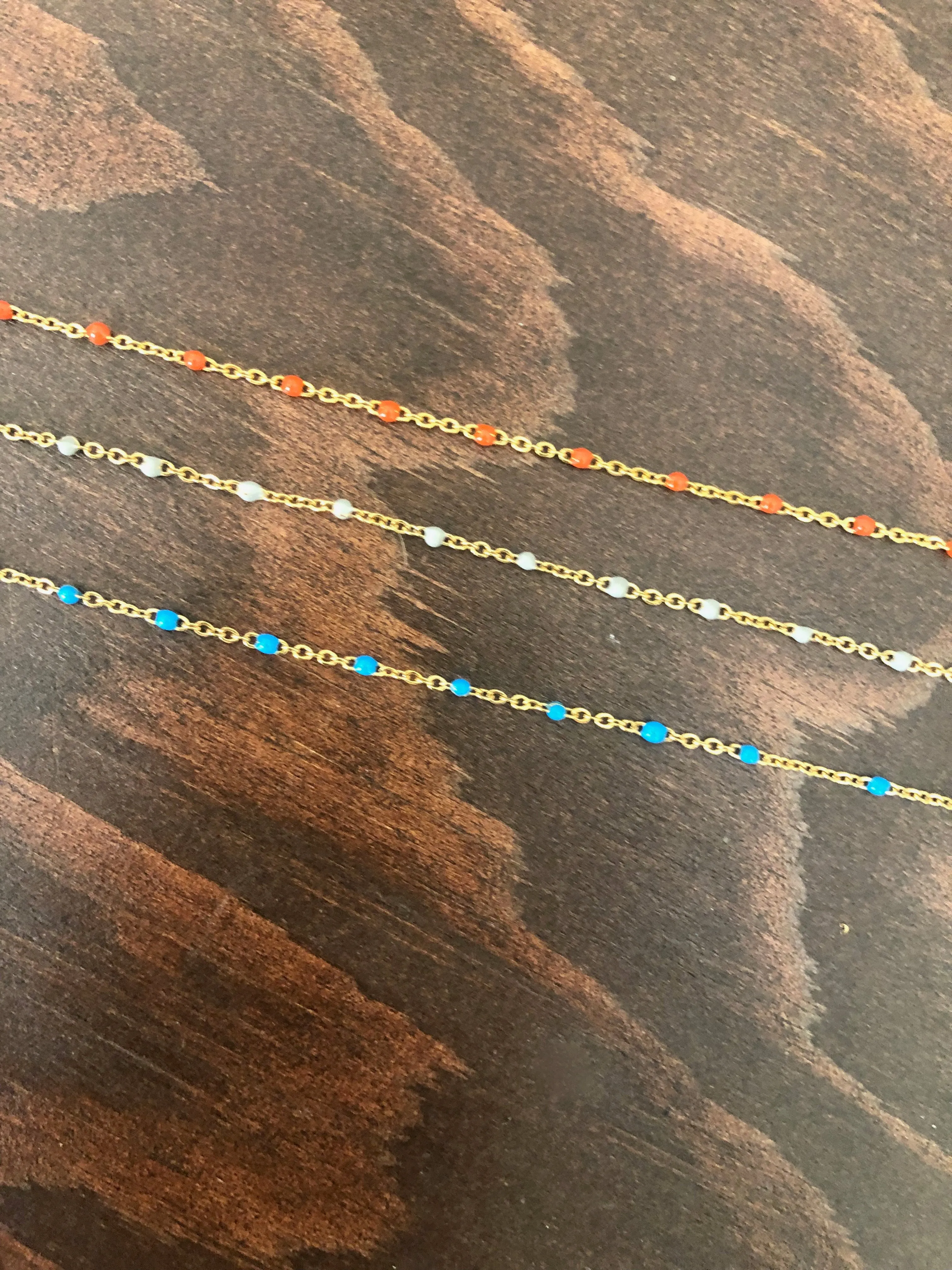 gold chain beaded bracelet sold by bubs & sass product image thumbnail 3