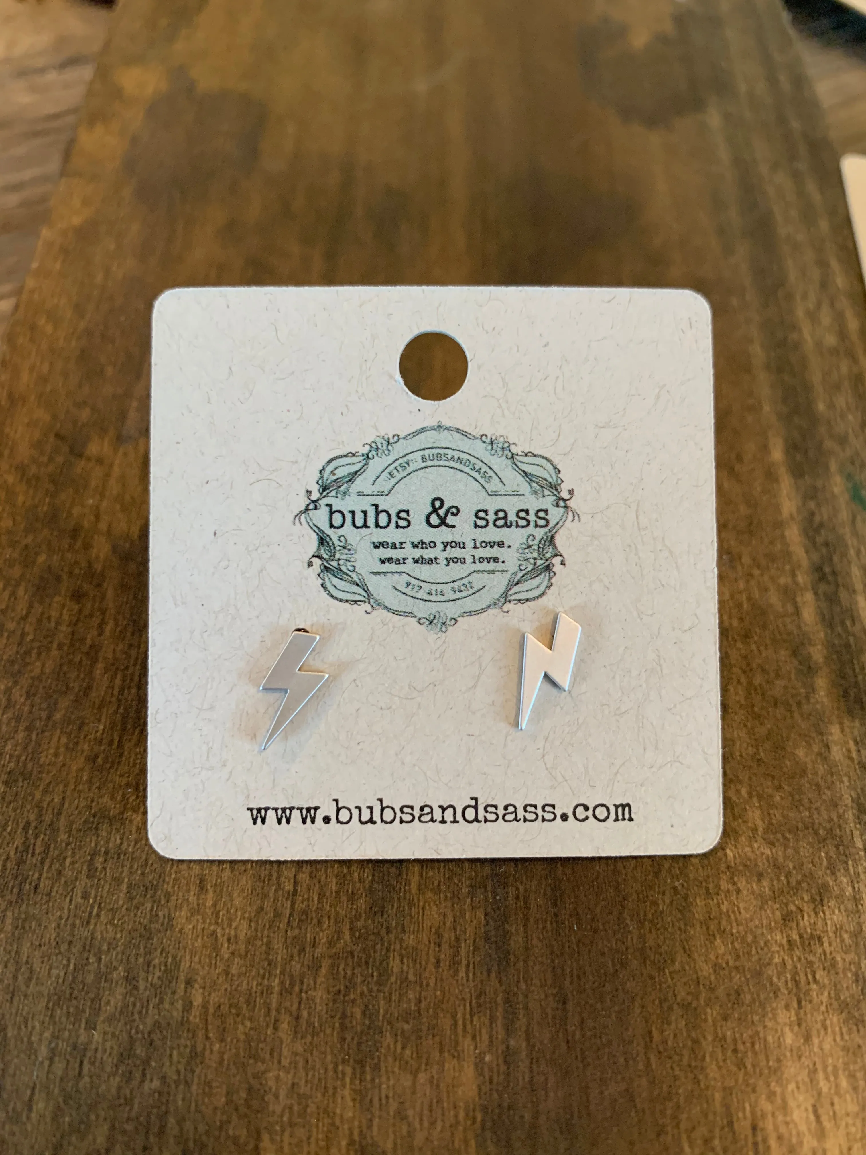 tiny geometric stud earrings sold by bubs & sass product image thumbnail 2