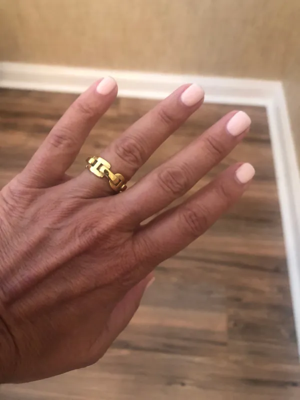 mariner chain link ring sold by bubs & sass