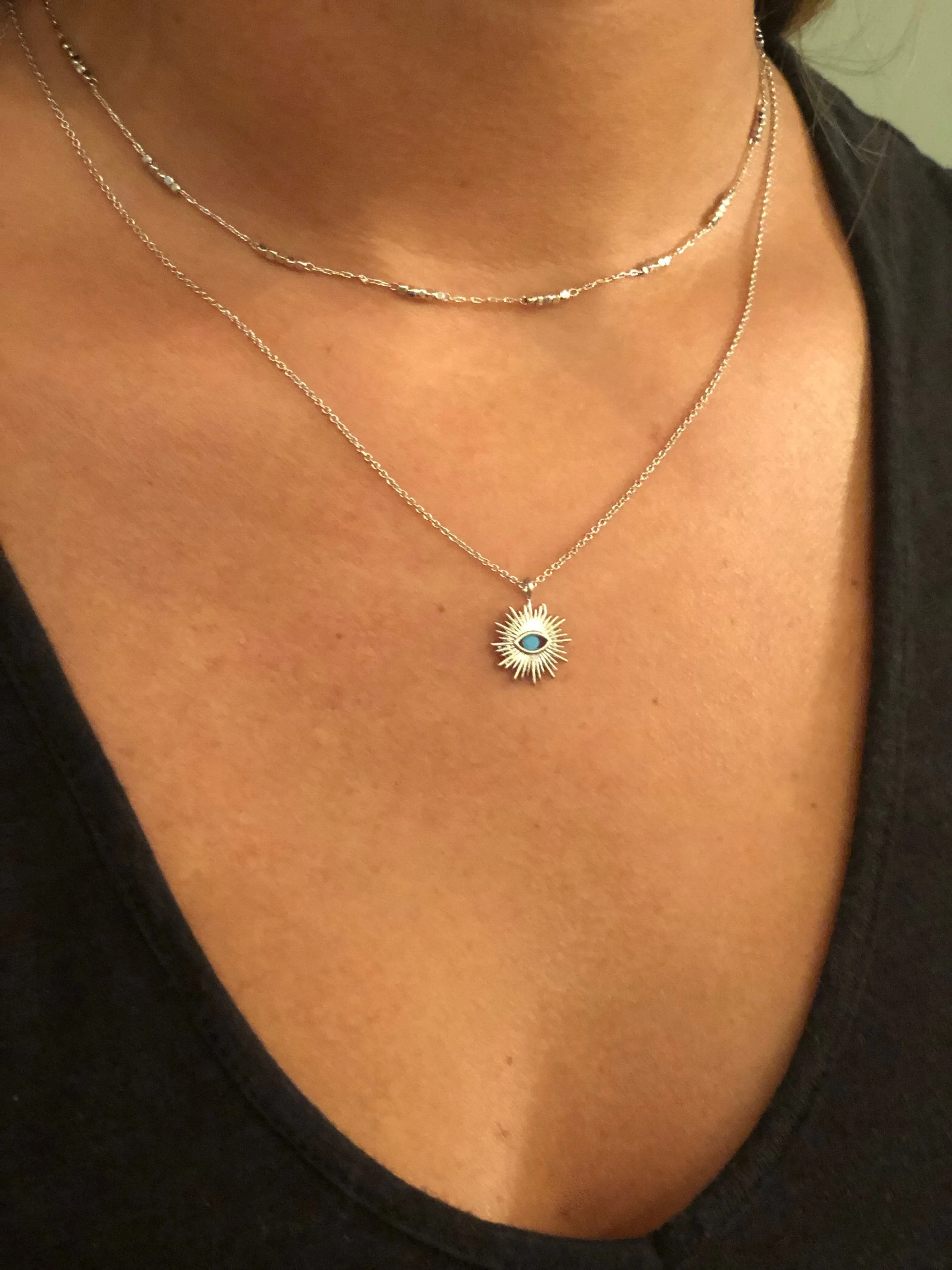 evil eye pendant necklace sold by bubs & sass product image thumbnail 2