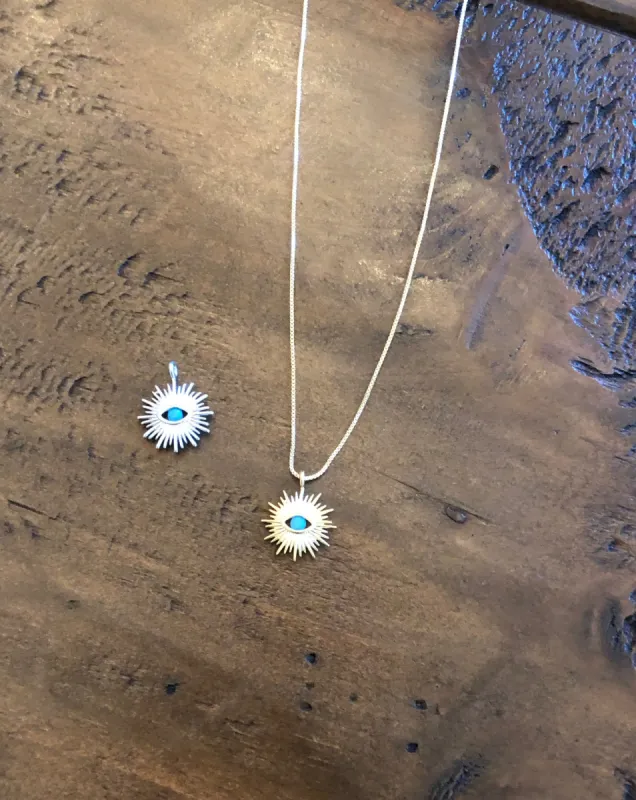 evil eye pendant necklace sold by bubs & sass