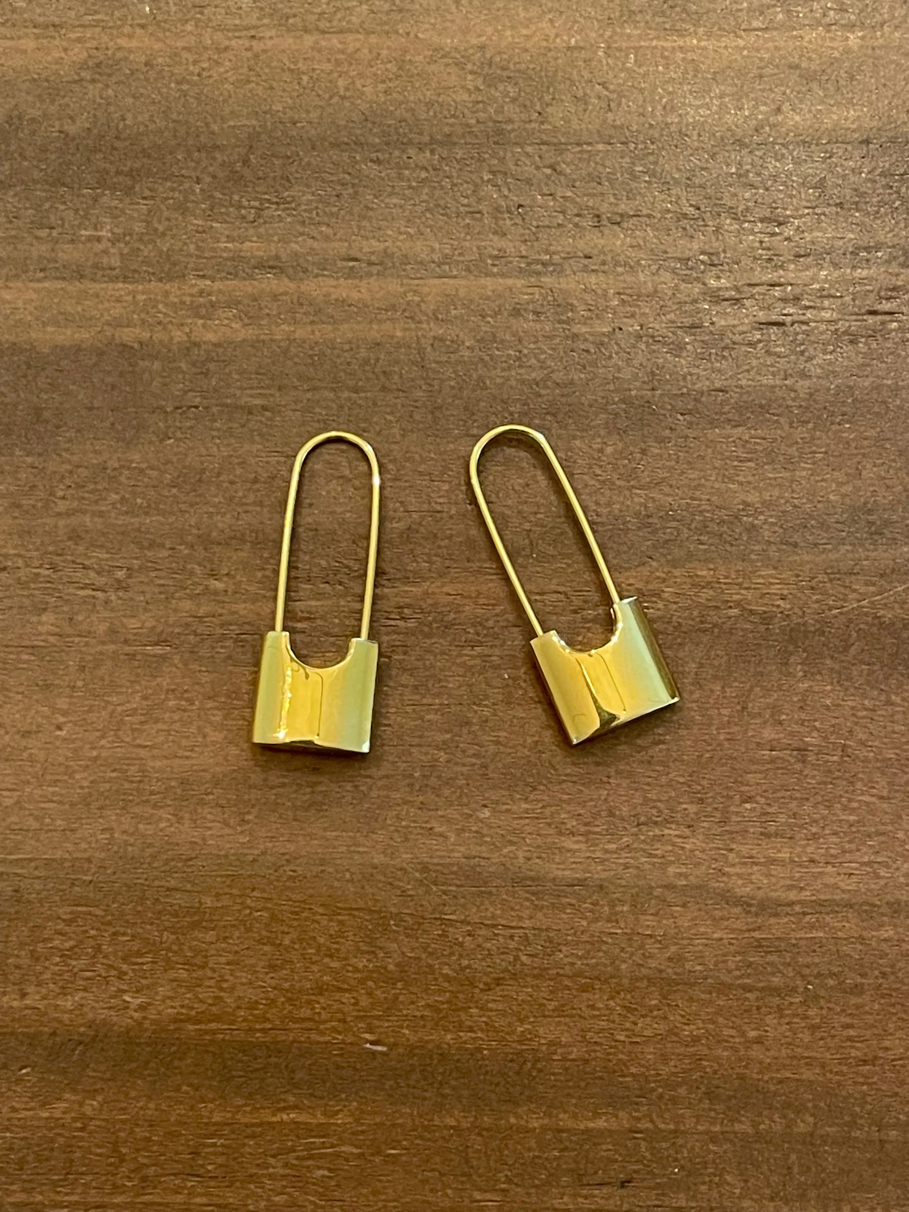 safety pin earrings sold by bubs & sass product image thumbnail 3