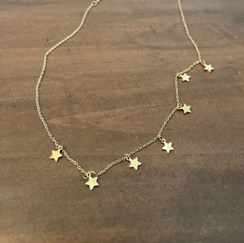stainless steel star choker sold by bubs & sass
