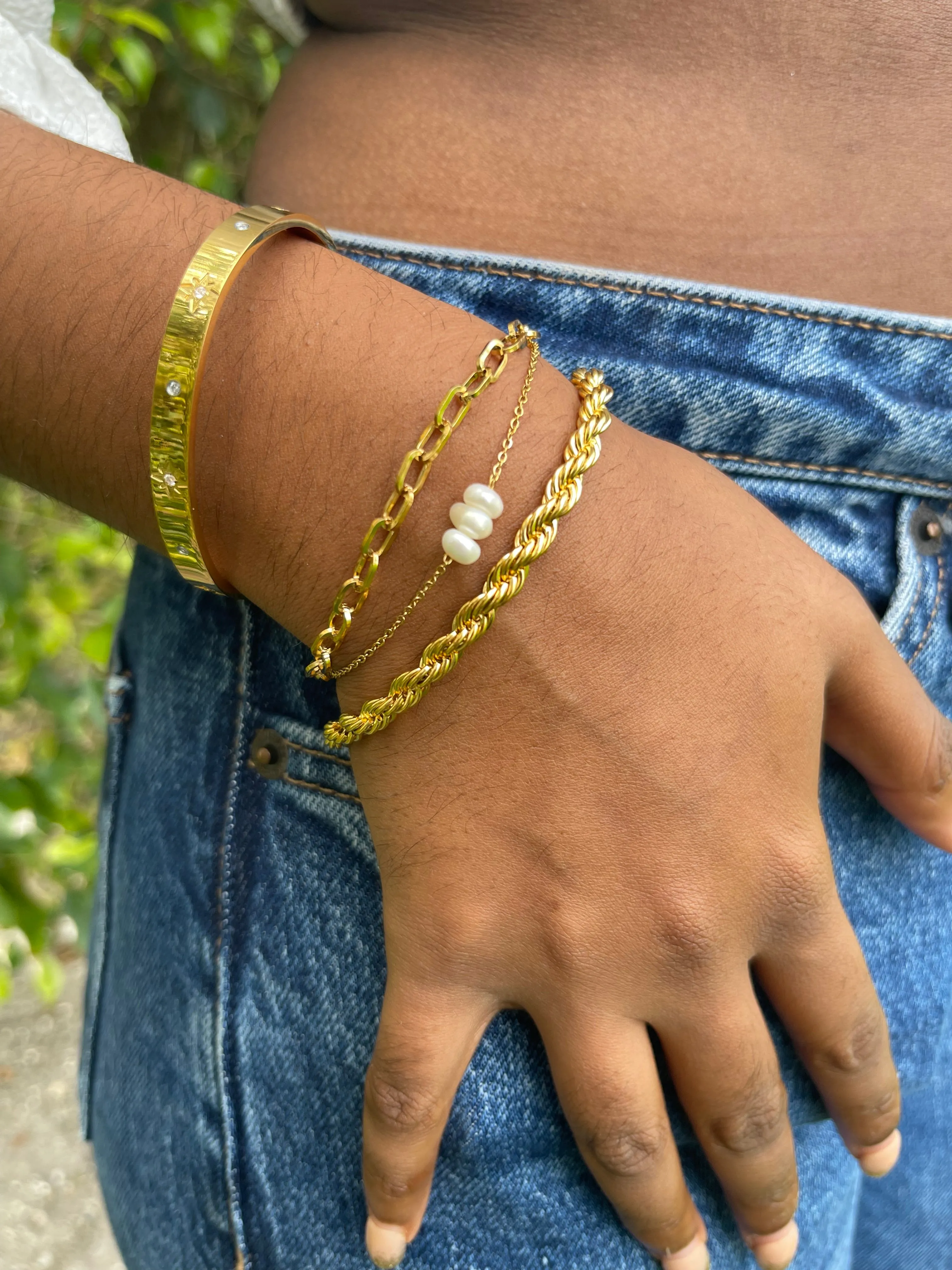 rope chain bracelet sold by bubs & sass product image thumbnail 2