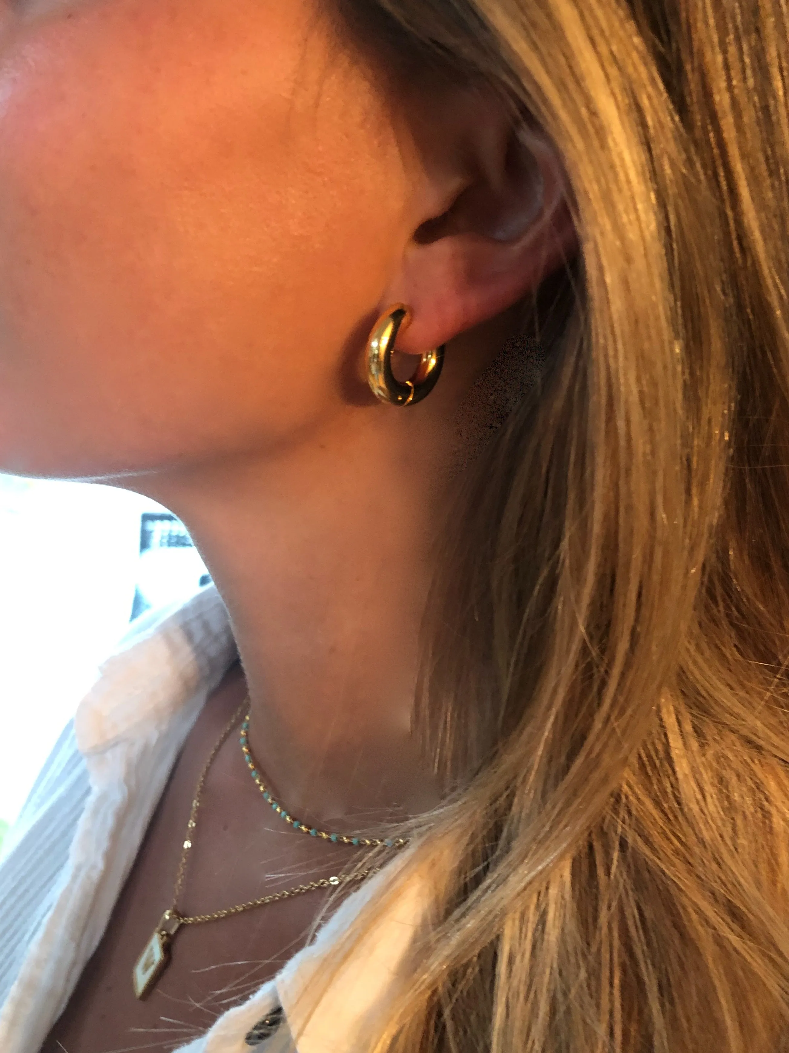 thick everyday hoops sold by bubs & sass product image thumbnail 2