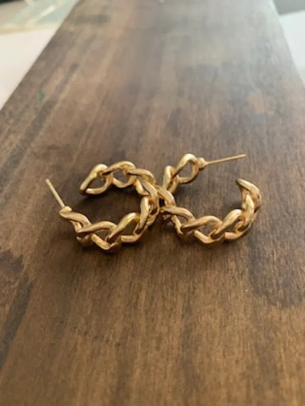 chunky chain hoops sold by bubs & sass
