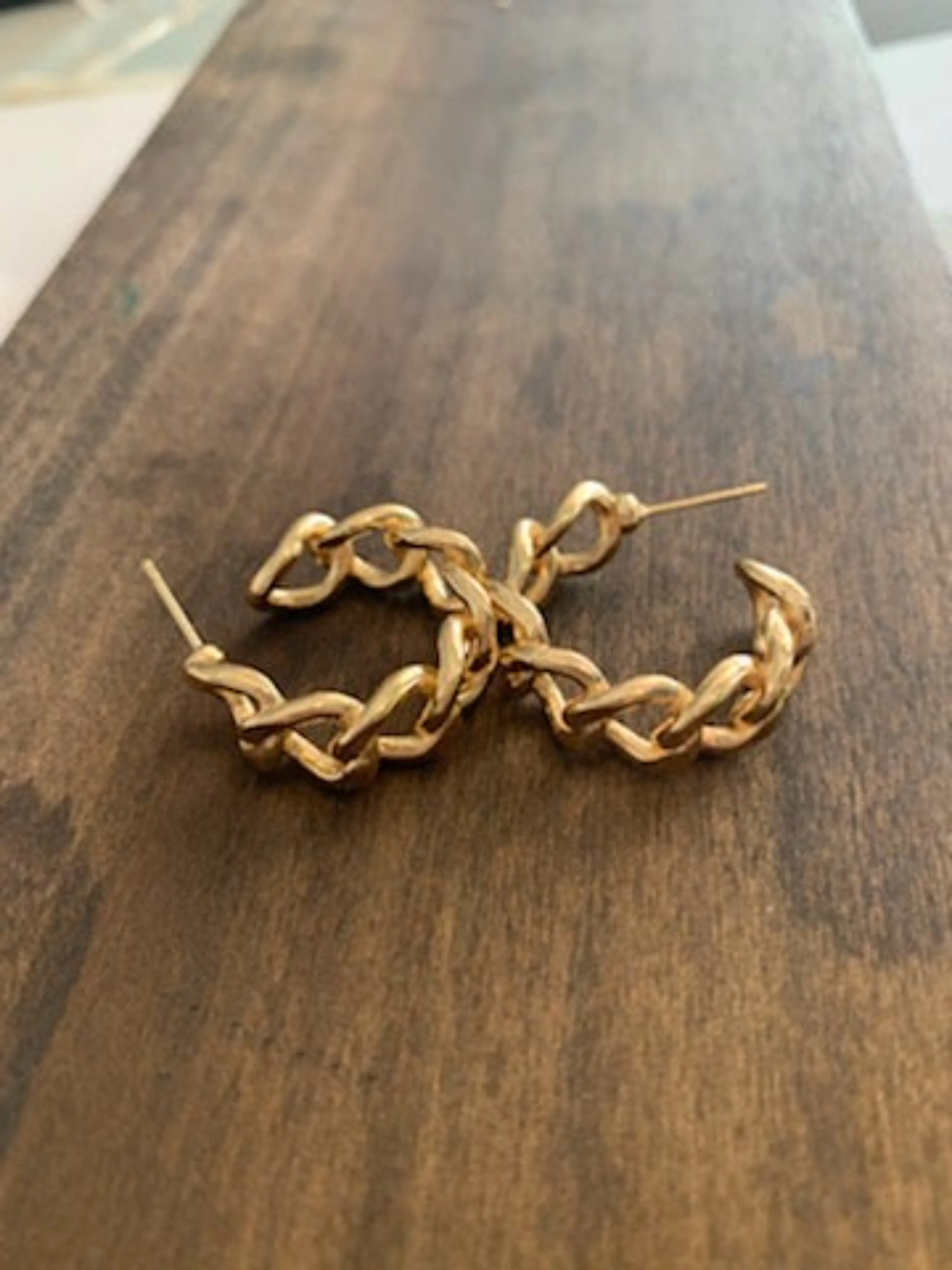 chunky chain hoops sold by bubs & sass