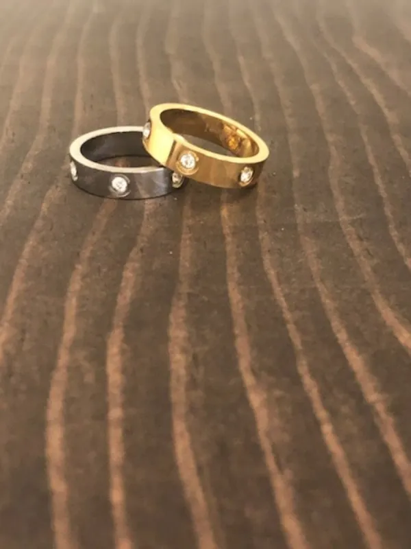 classic cz band ring sold by bubs & sass