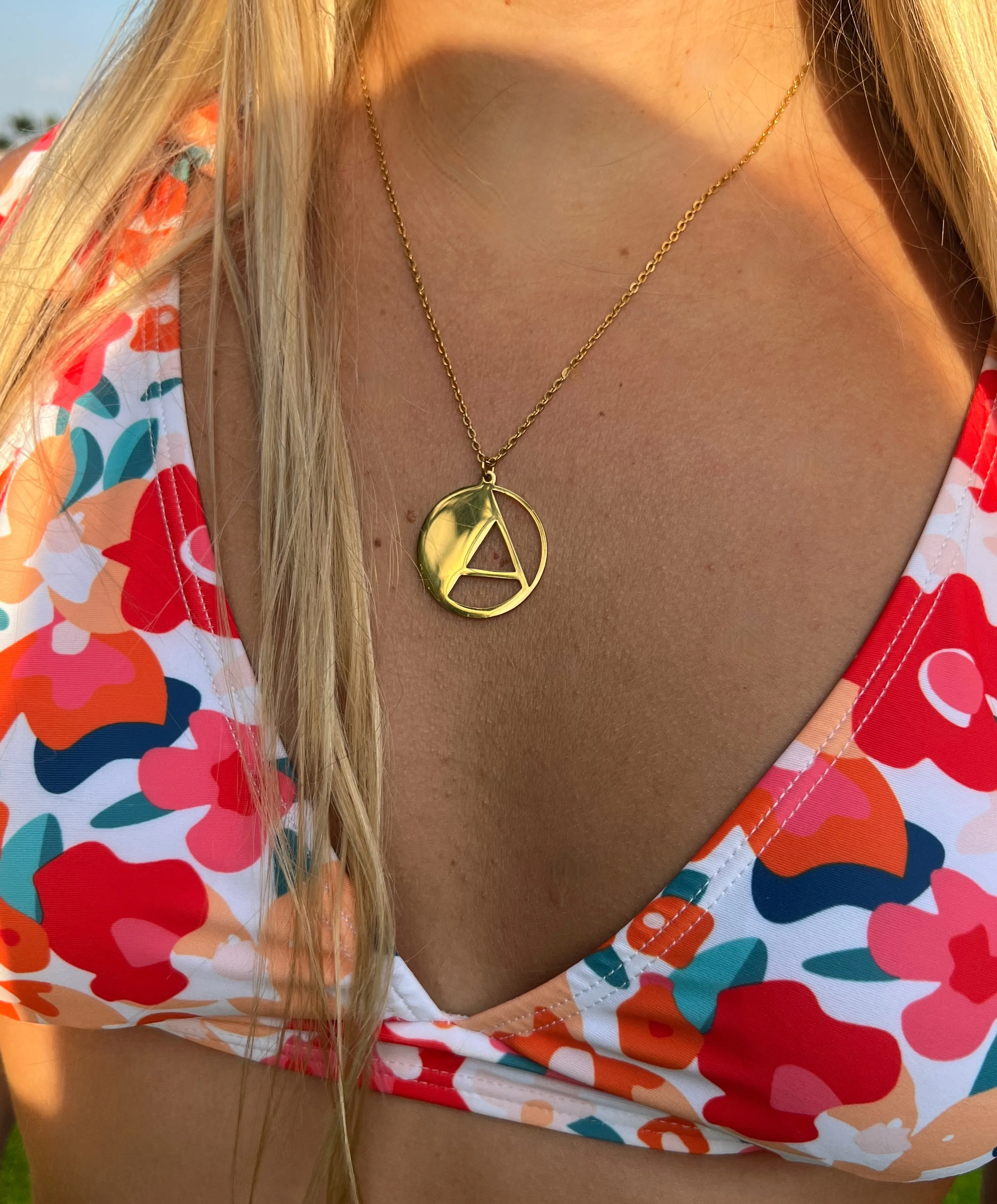 retro initial necklace sold by bubs & sass product image thumbnail 2