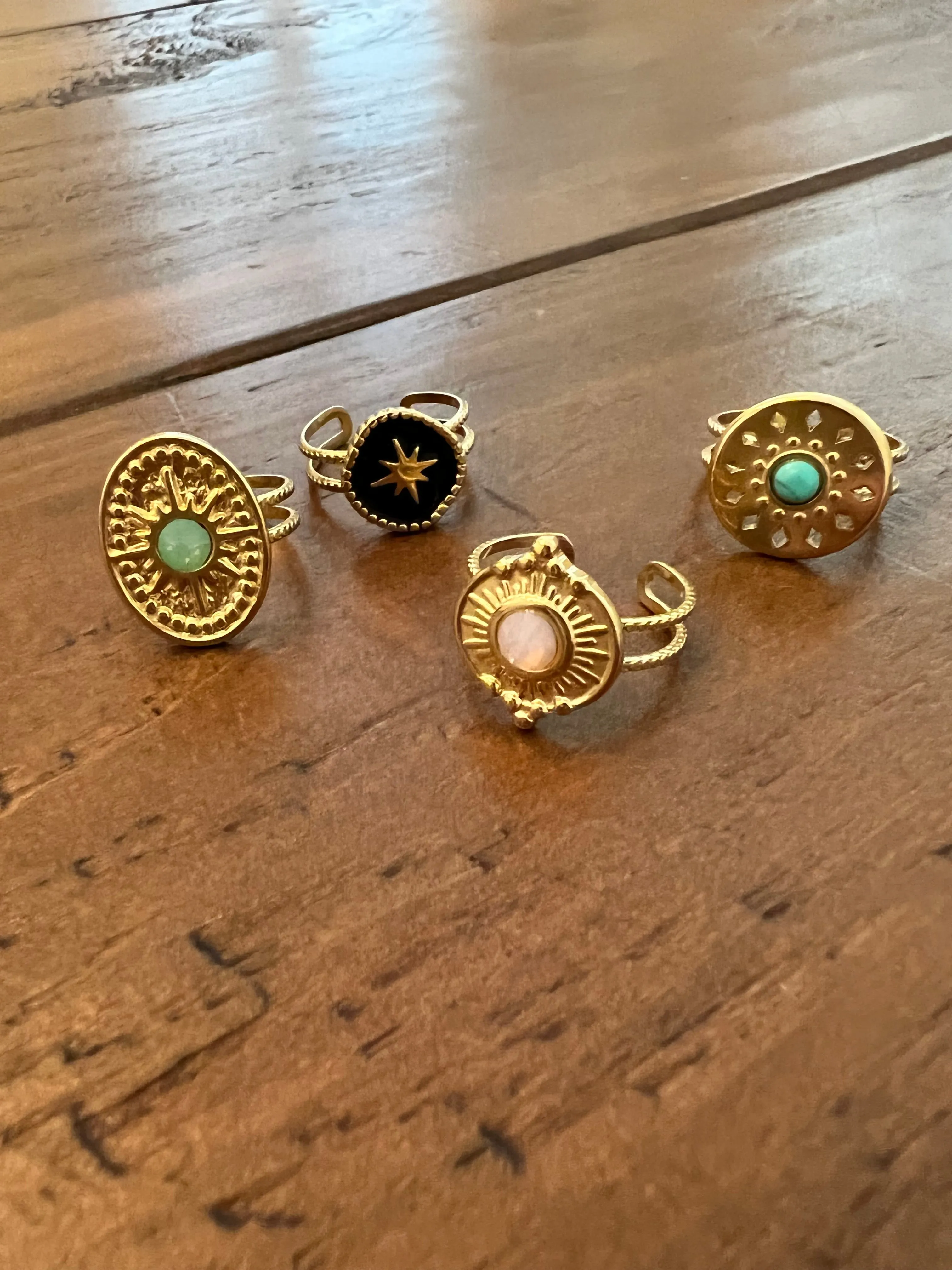 colorful adjustable ring sold by bubs & sass