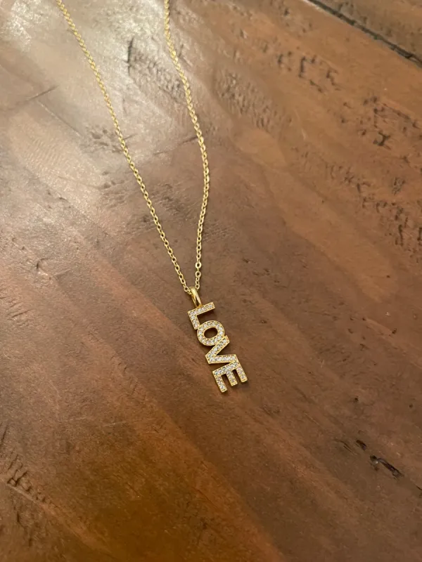 cz love pendant necklace sold by bubs & sass